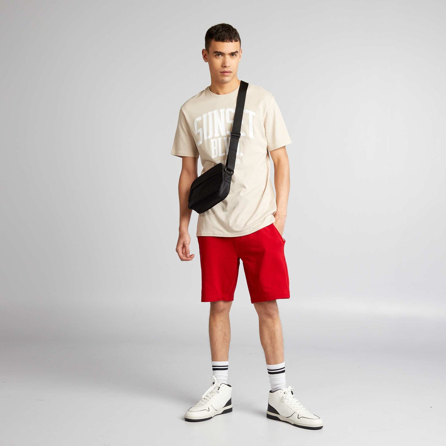 Short de sport Rouge