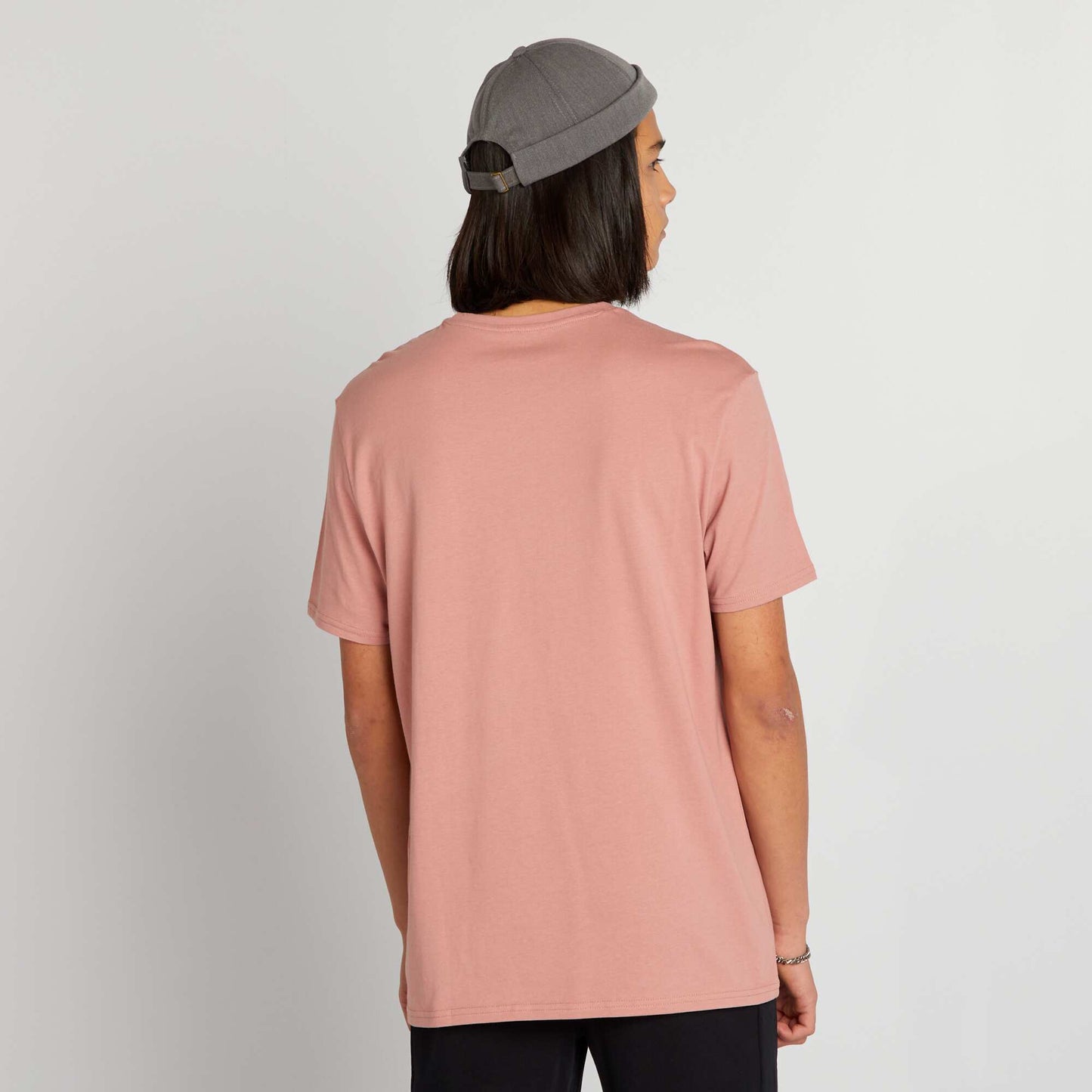 T-shirt imprim manches courtes ROSE