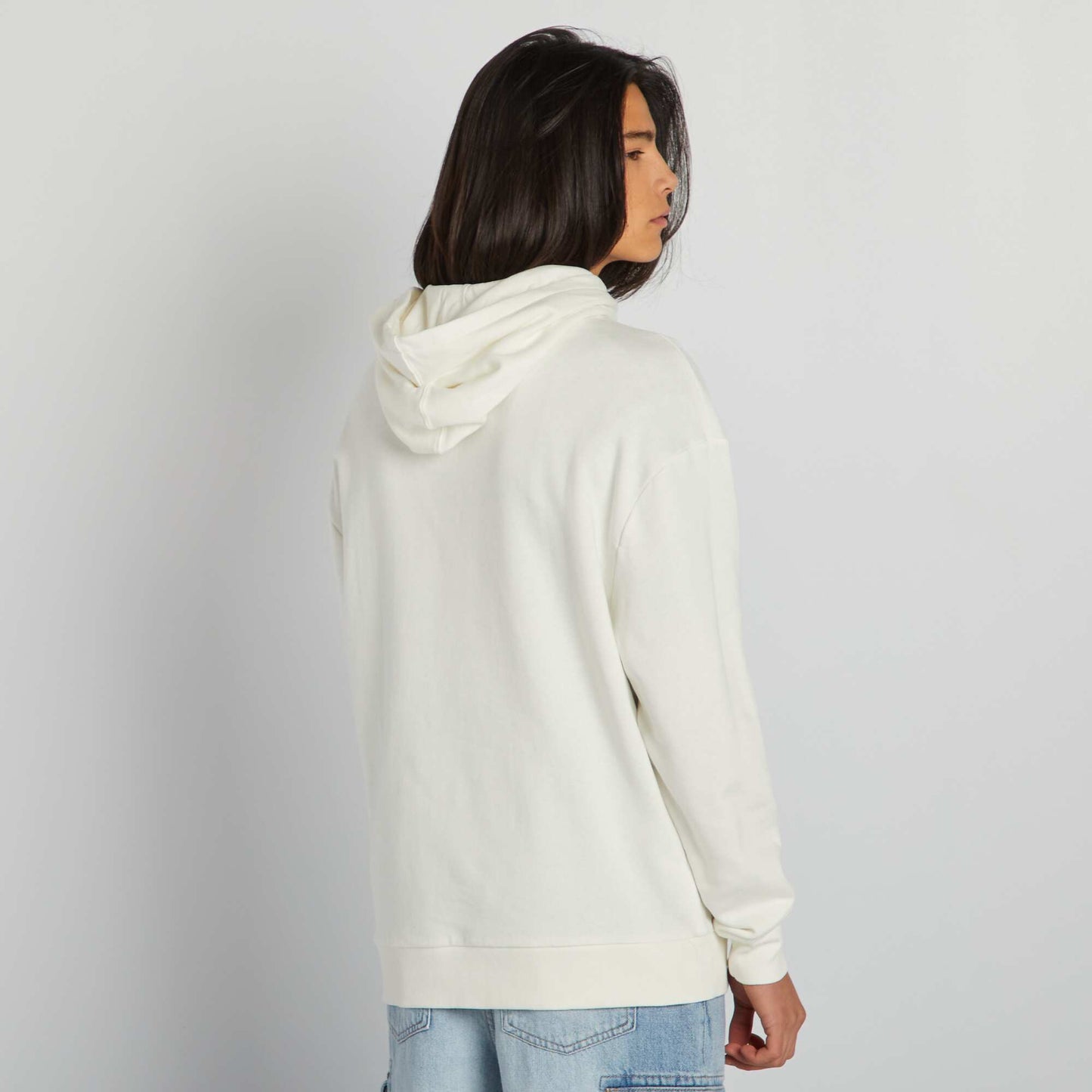 Sweat capuche Blanc