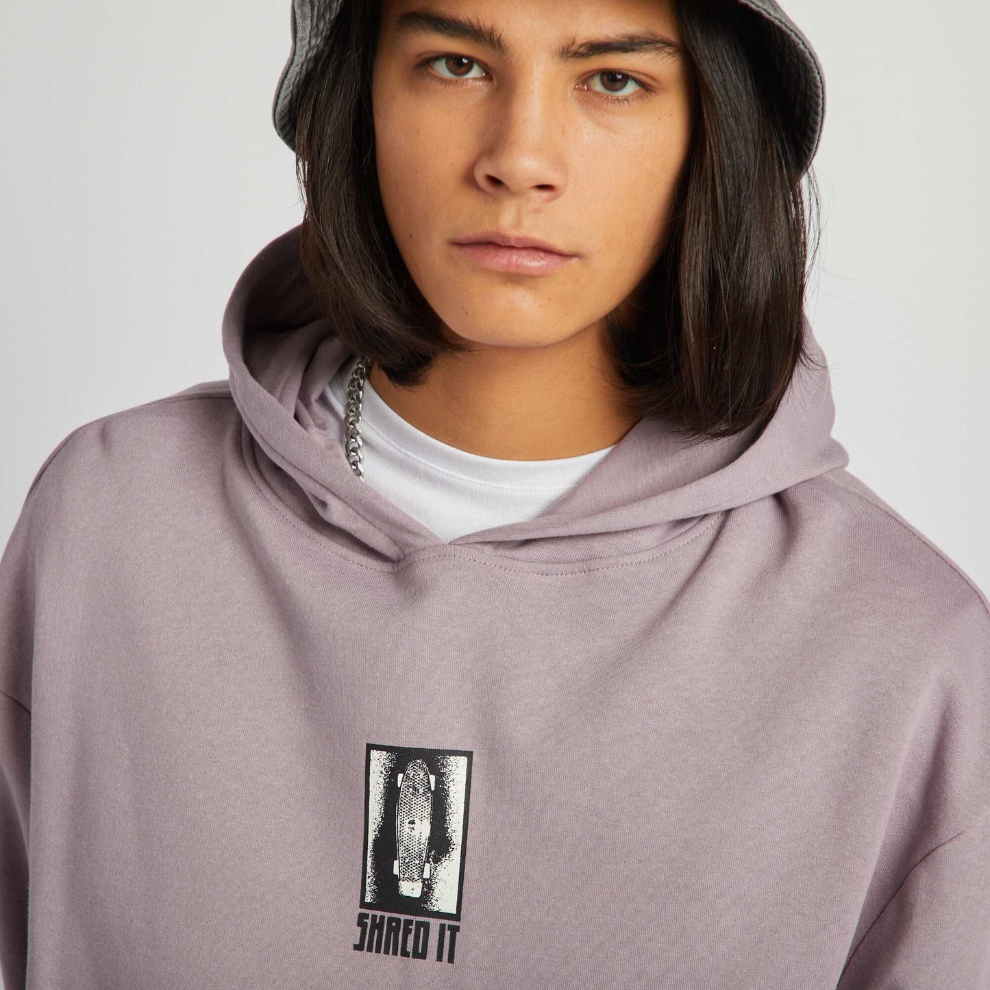 Sweat capuche Violet