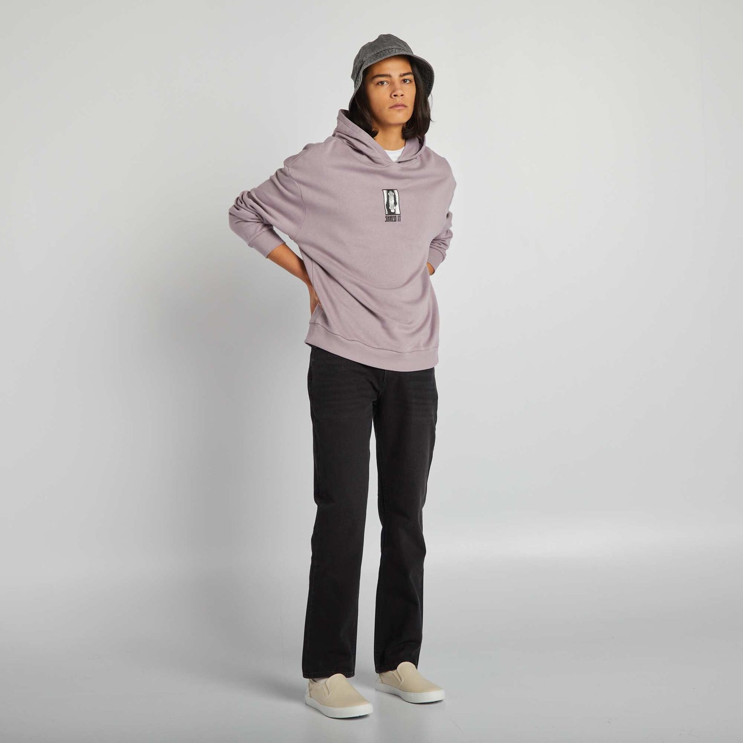 Sweat capuche Violet