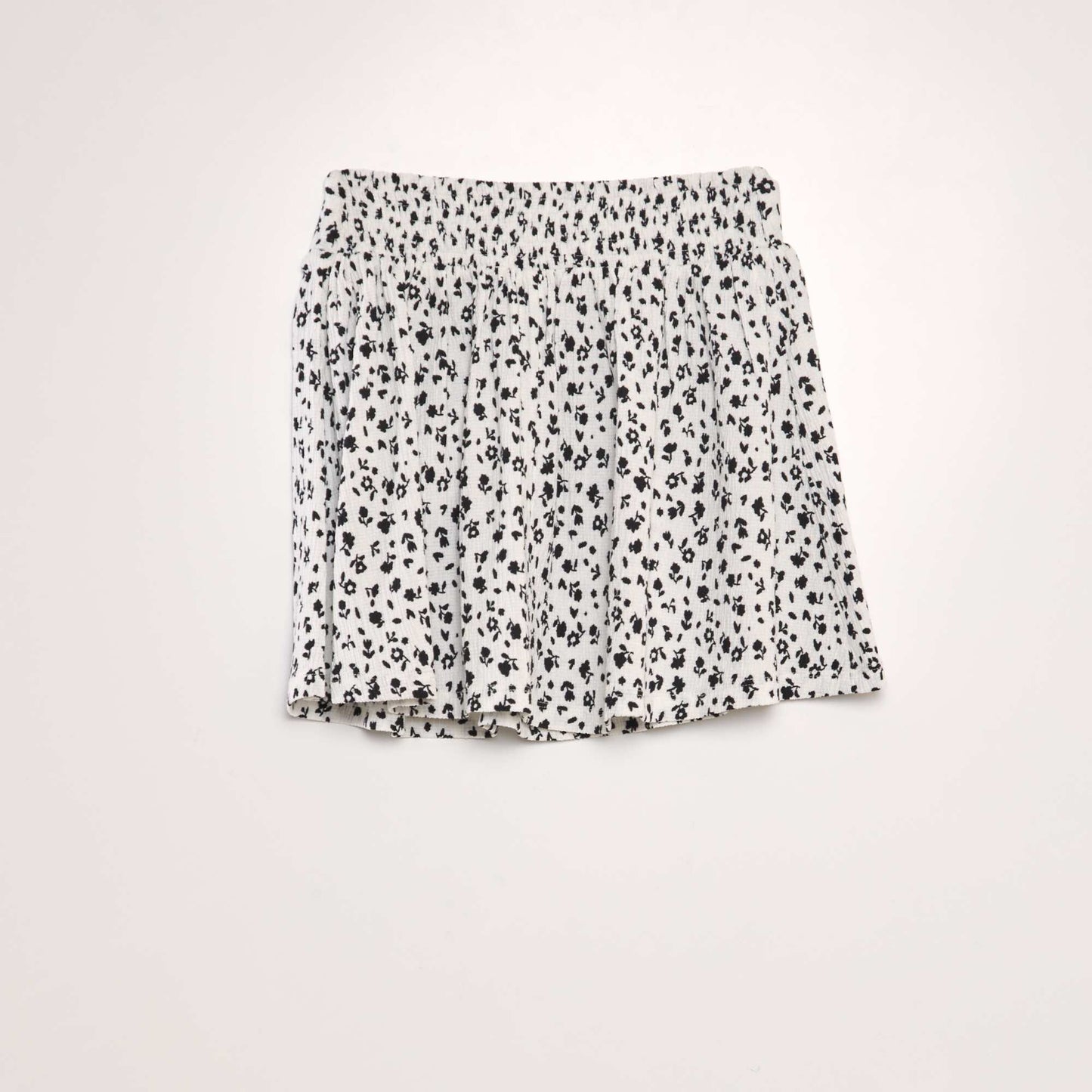 Jupe fleurie Blanc