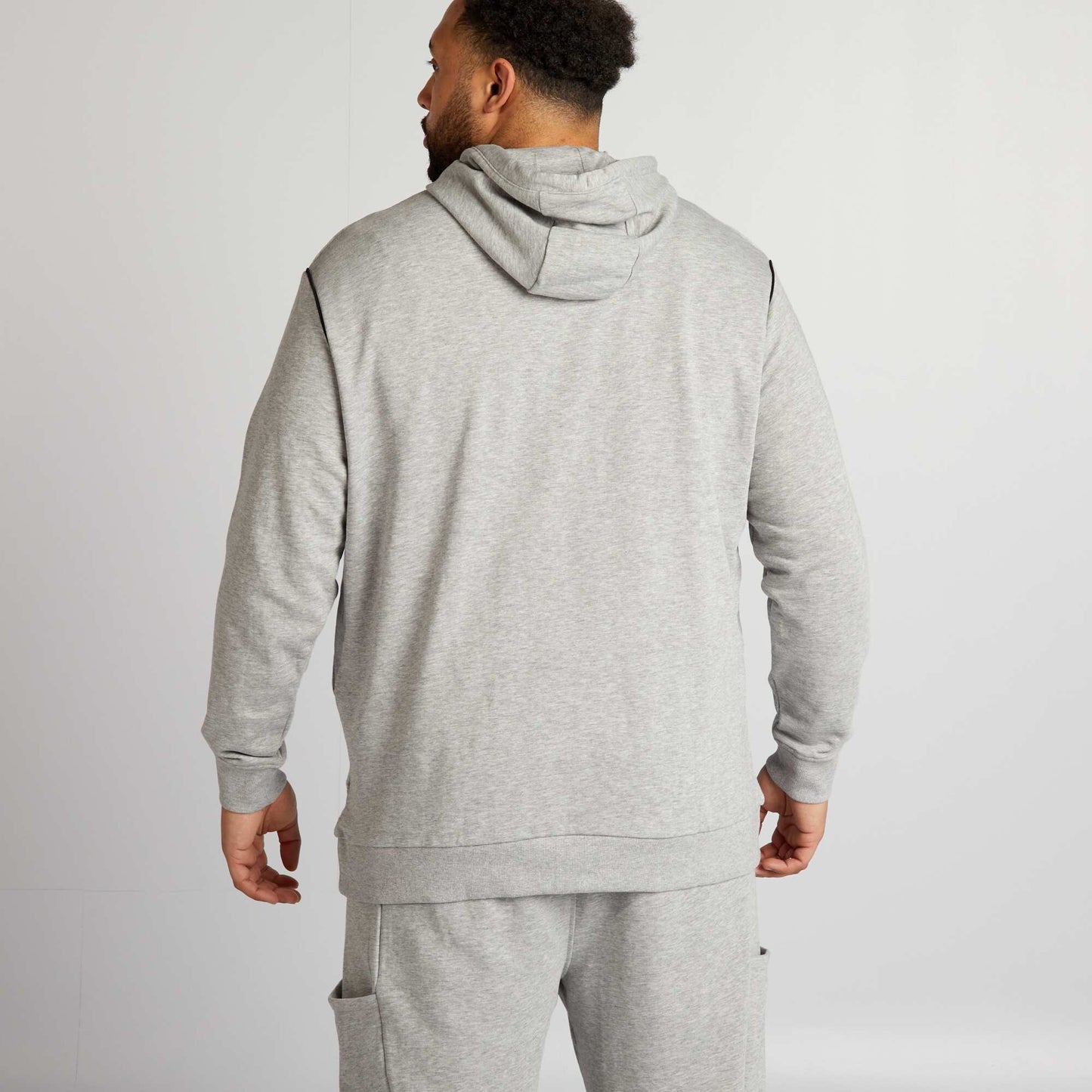 Sweat capuche french terry Gris