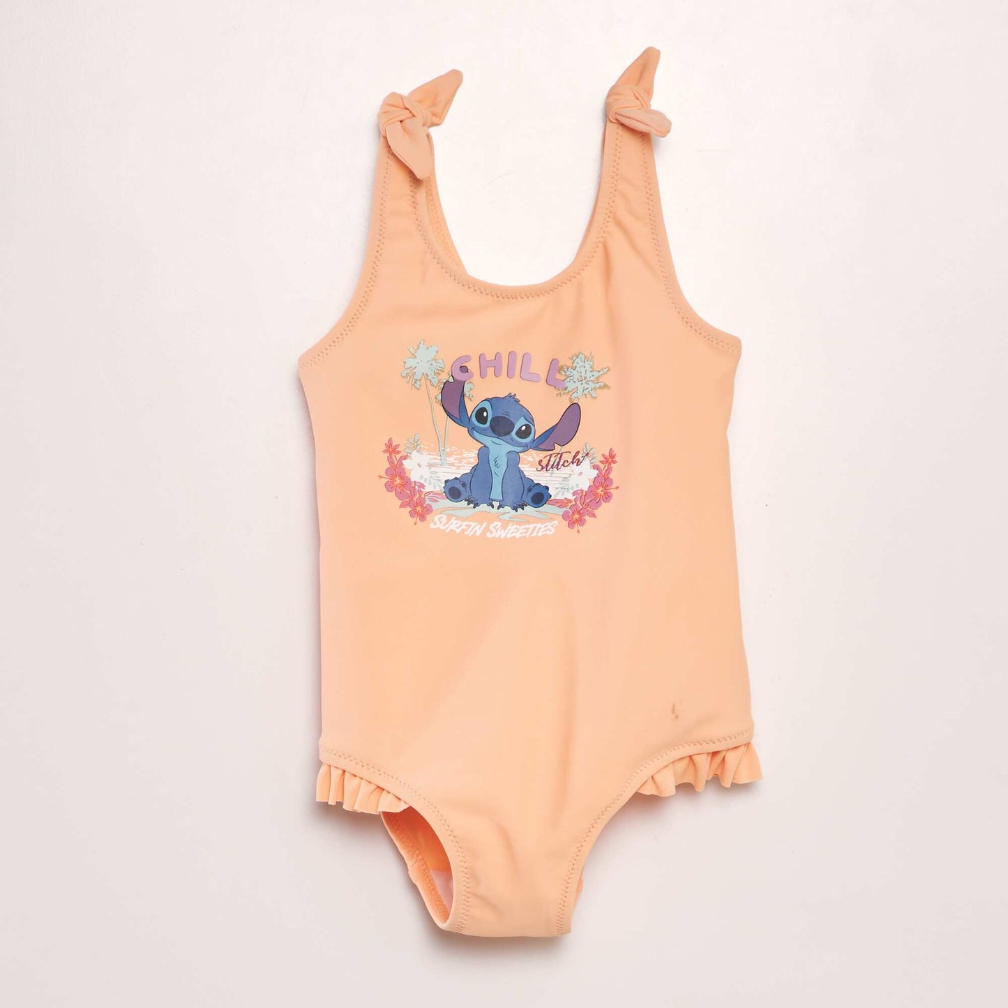 Maillot de bain 'Stitch' - 1 pi ce Orange