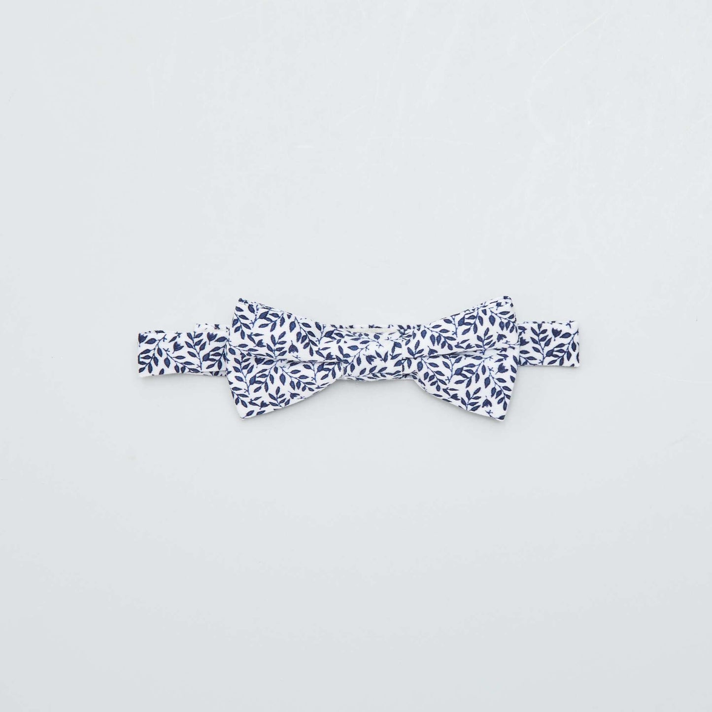 N ud papillon fleuri Blanc/bleu