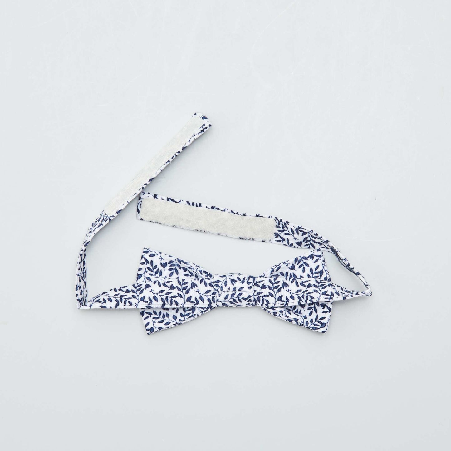 N ud papillon fleuri Blanc/bleu