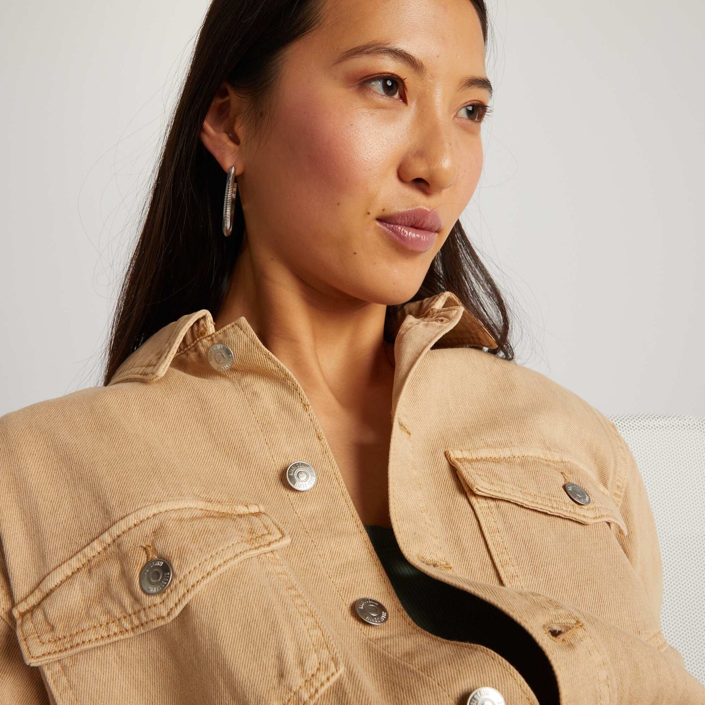 Combinaison en jean Beige