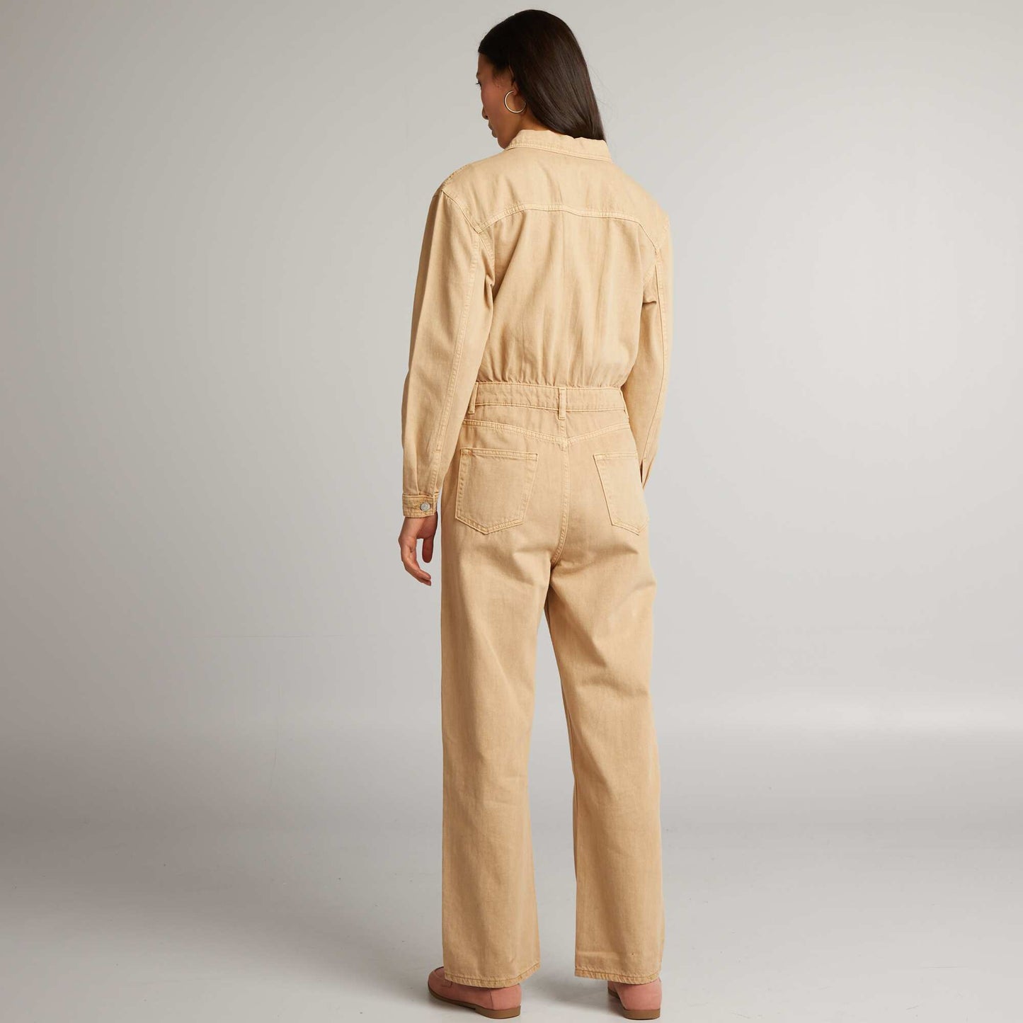 Combinaison en jean Beige