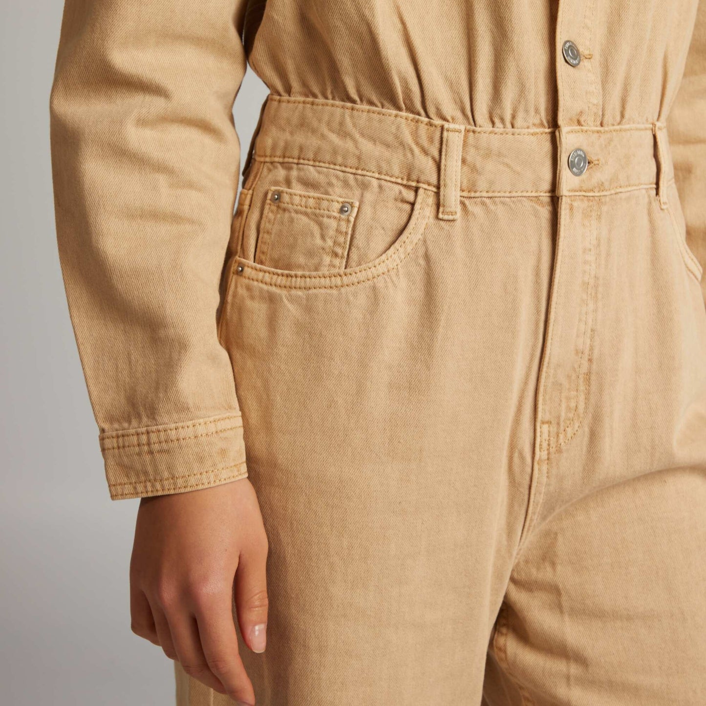 Combinaison en jean Beige