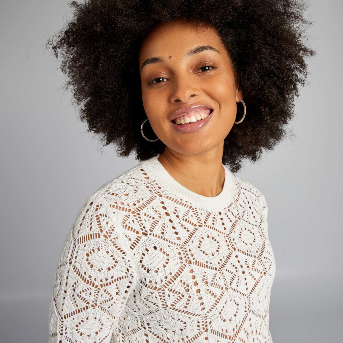 Pull de maternit blanc