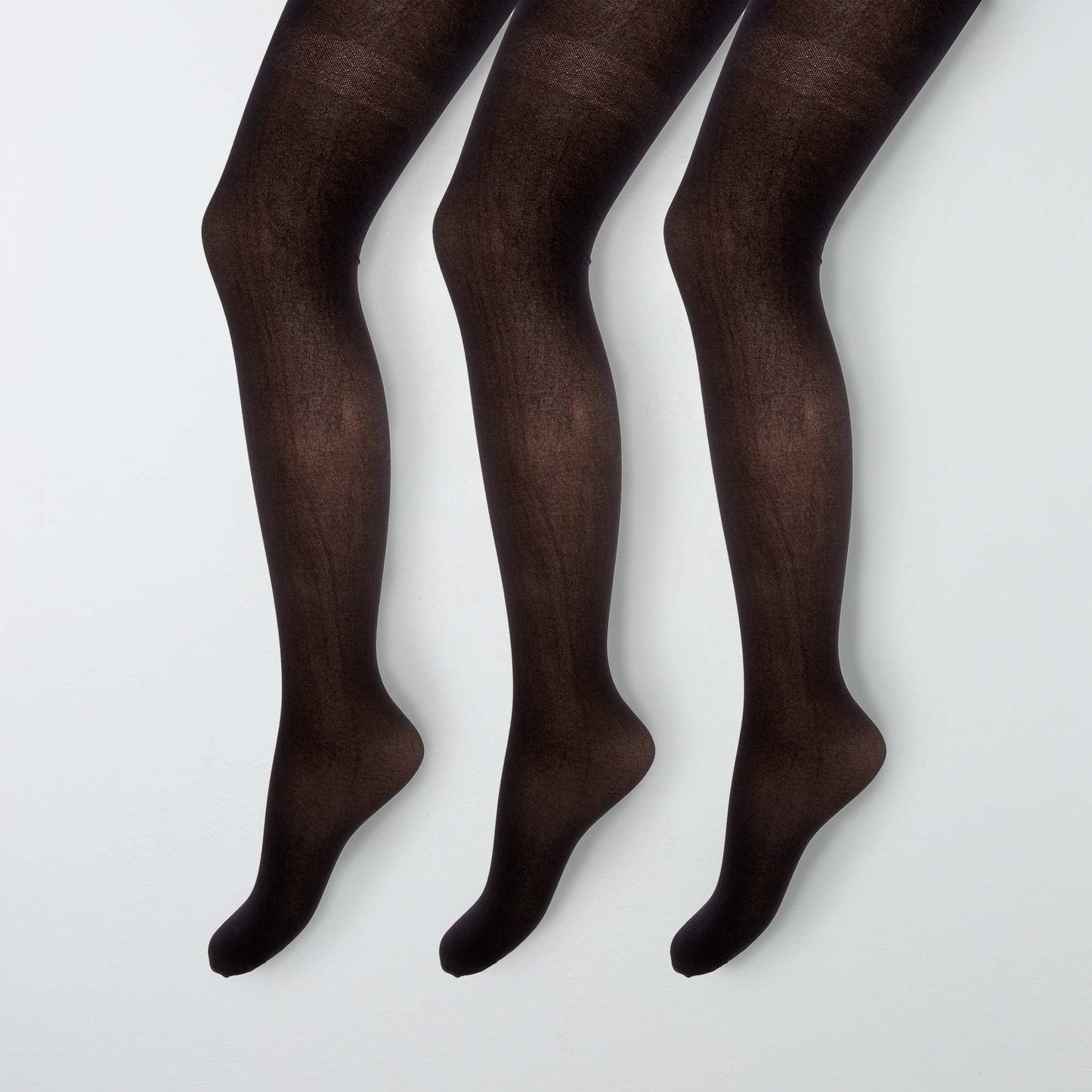 Lot 3 paires de collants fins noir