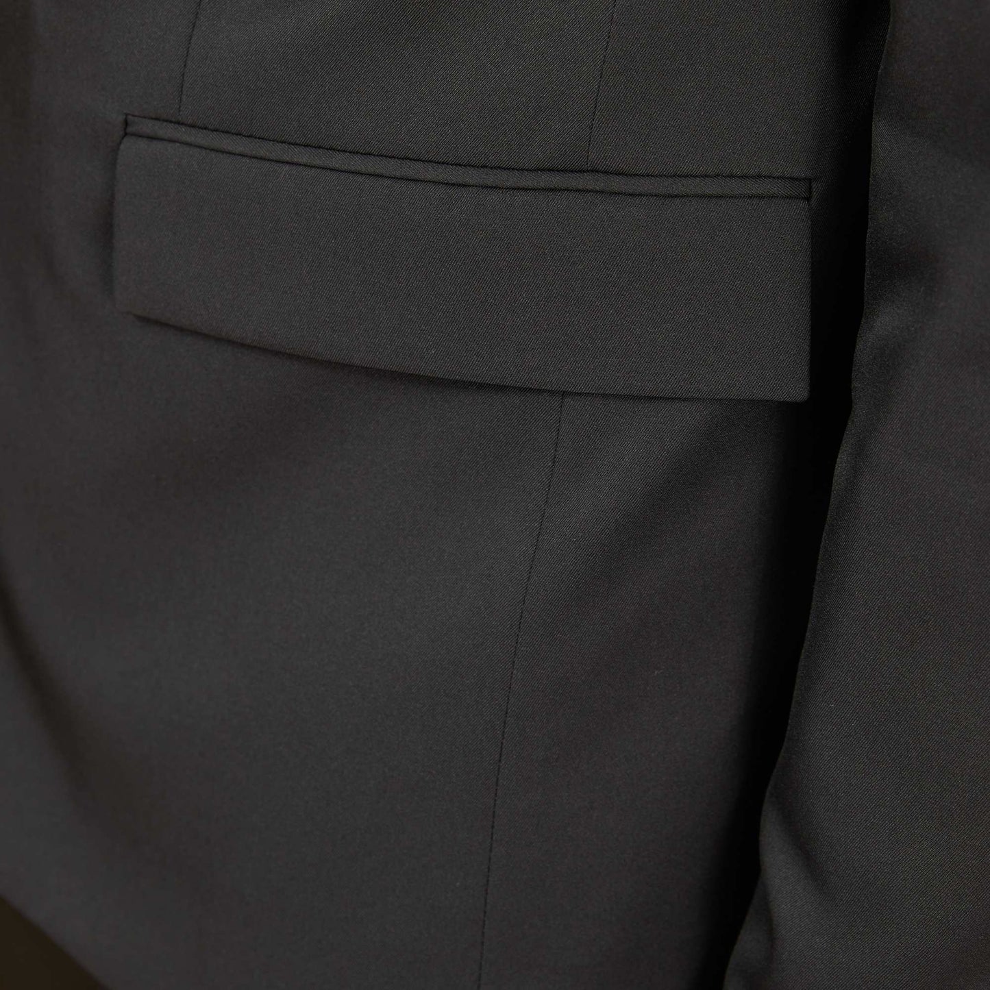 Veste de costume regular en twill noir