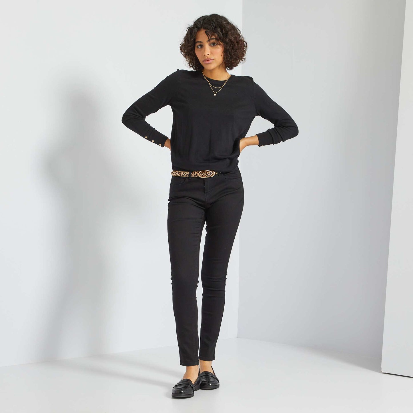 Jean skinny stretch noir