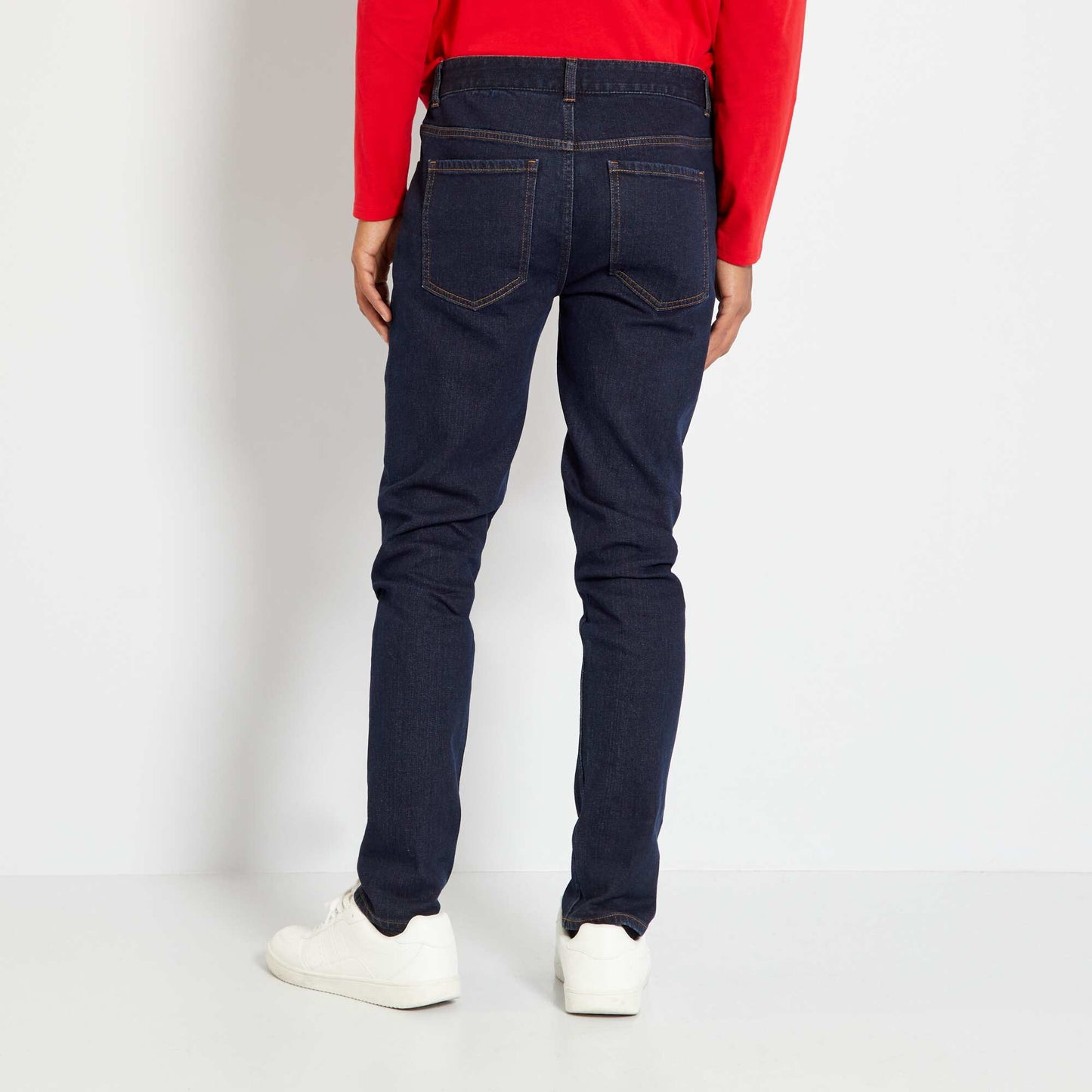 Jean slim avec taille ajustable Brut