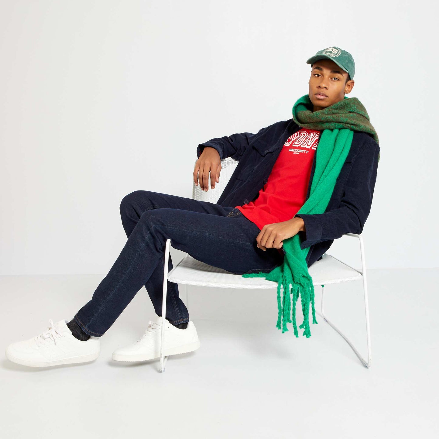 Jean slim avec taille ajustable Brut