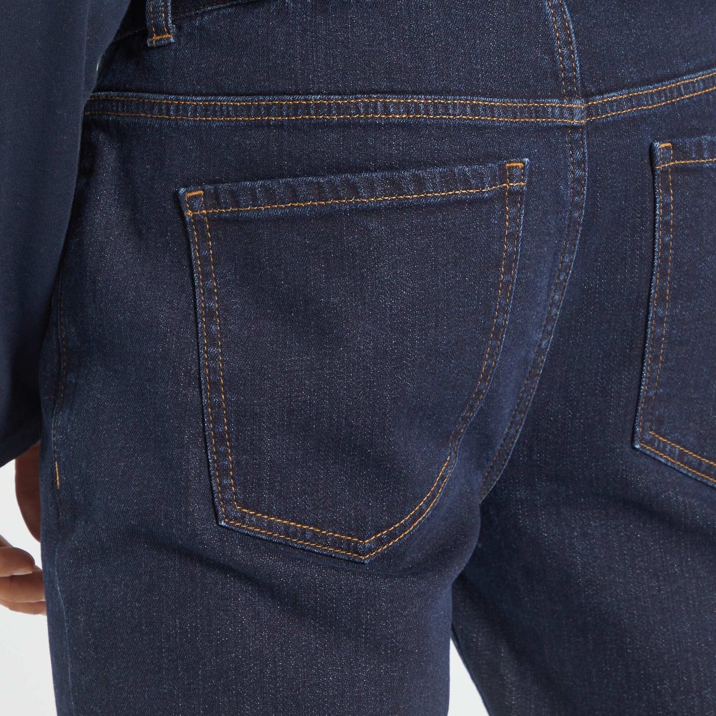Jean slim avec taille ajustable Brut