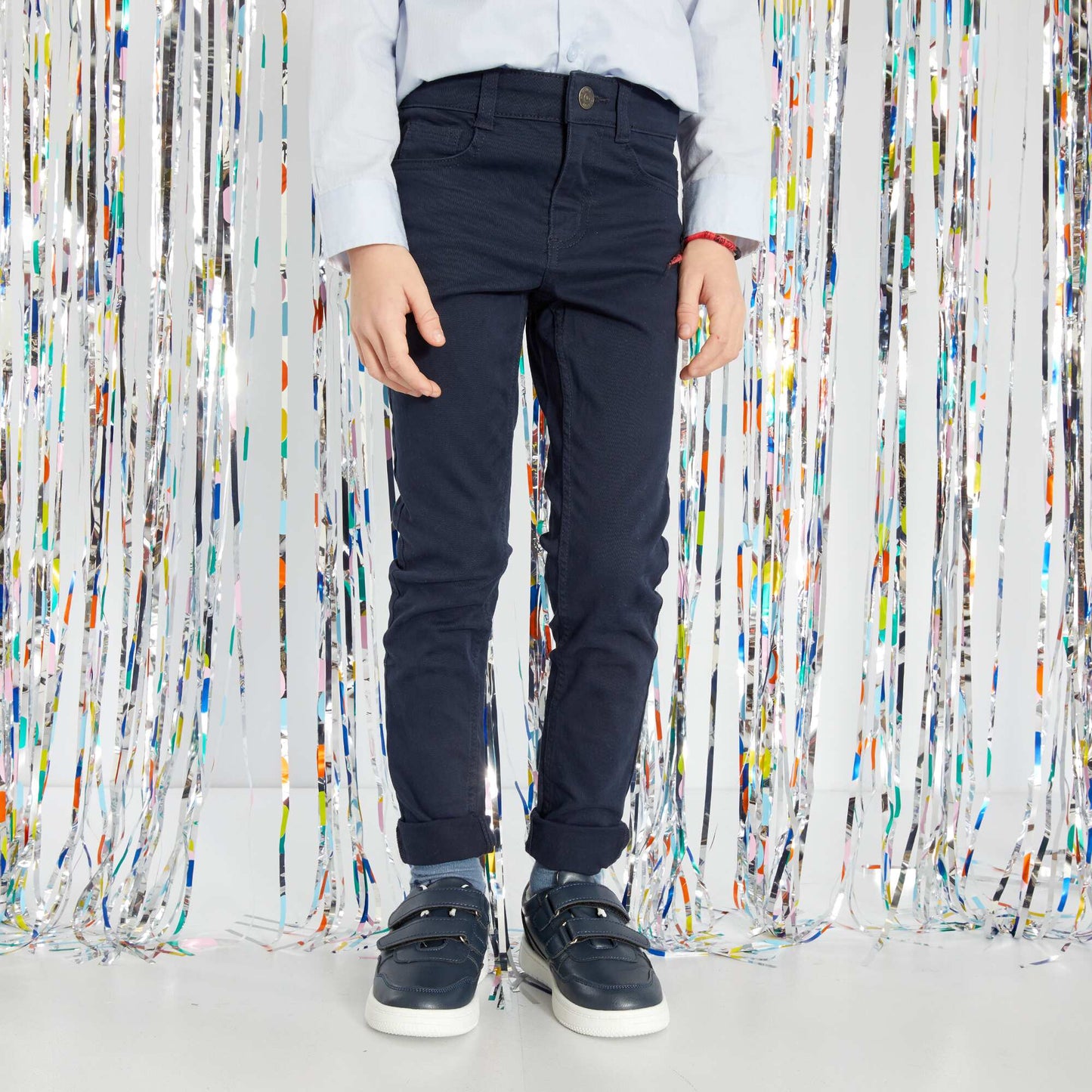 Pantalon skinny cinq poches marine
