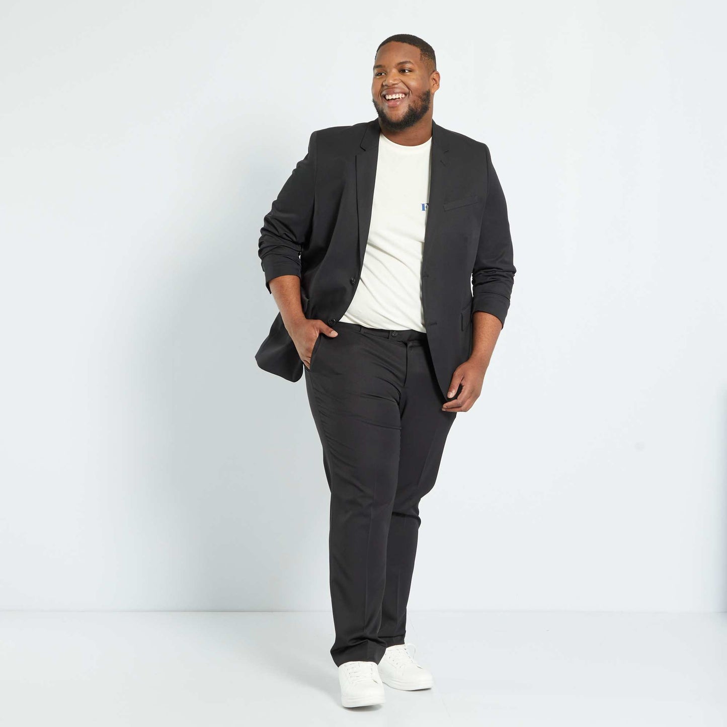 Veste de costume unie noir
