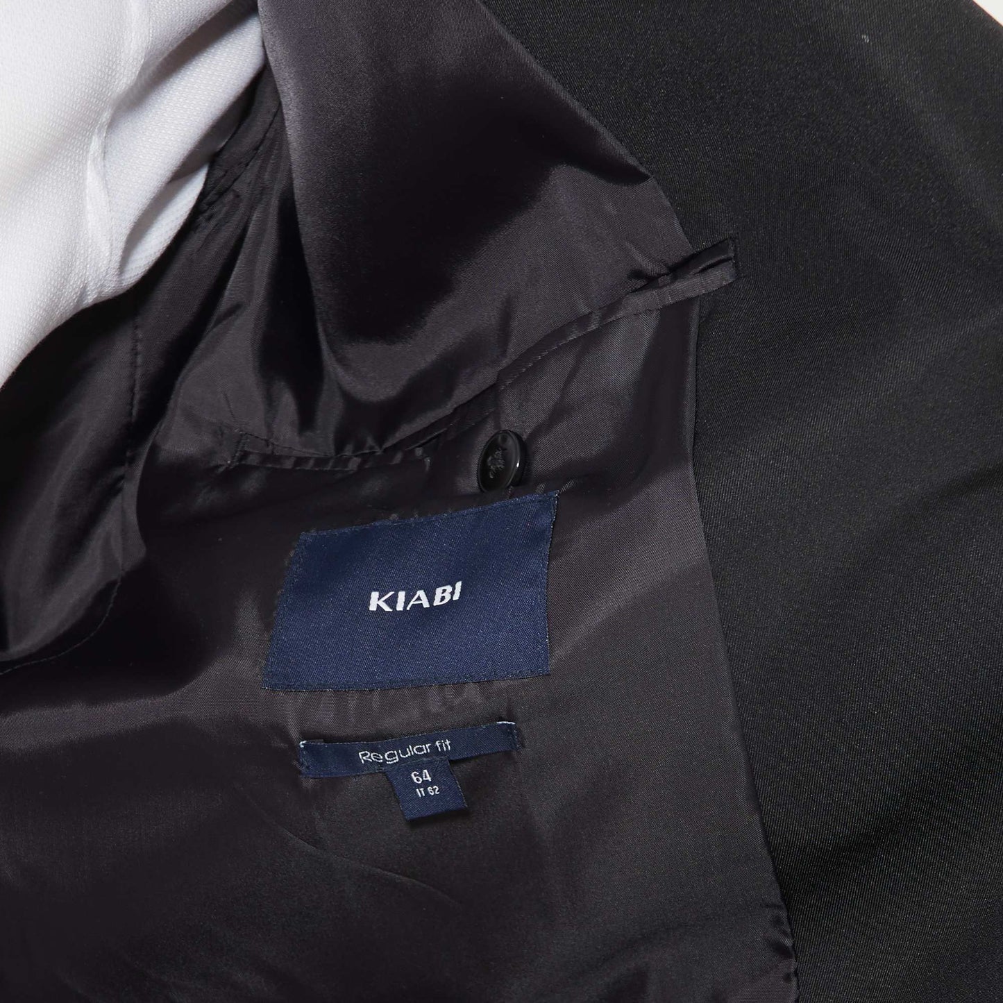 Veste de costume unie noir