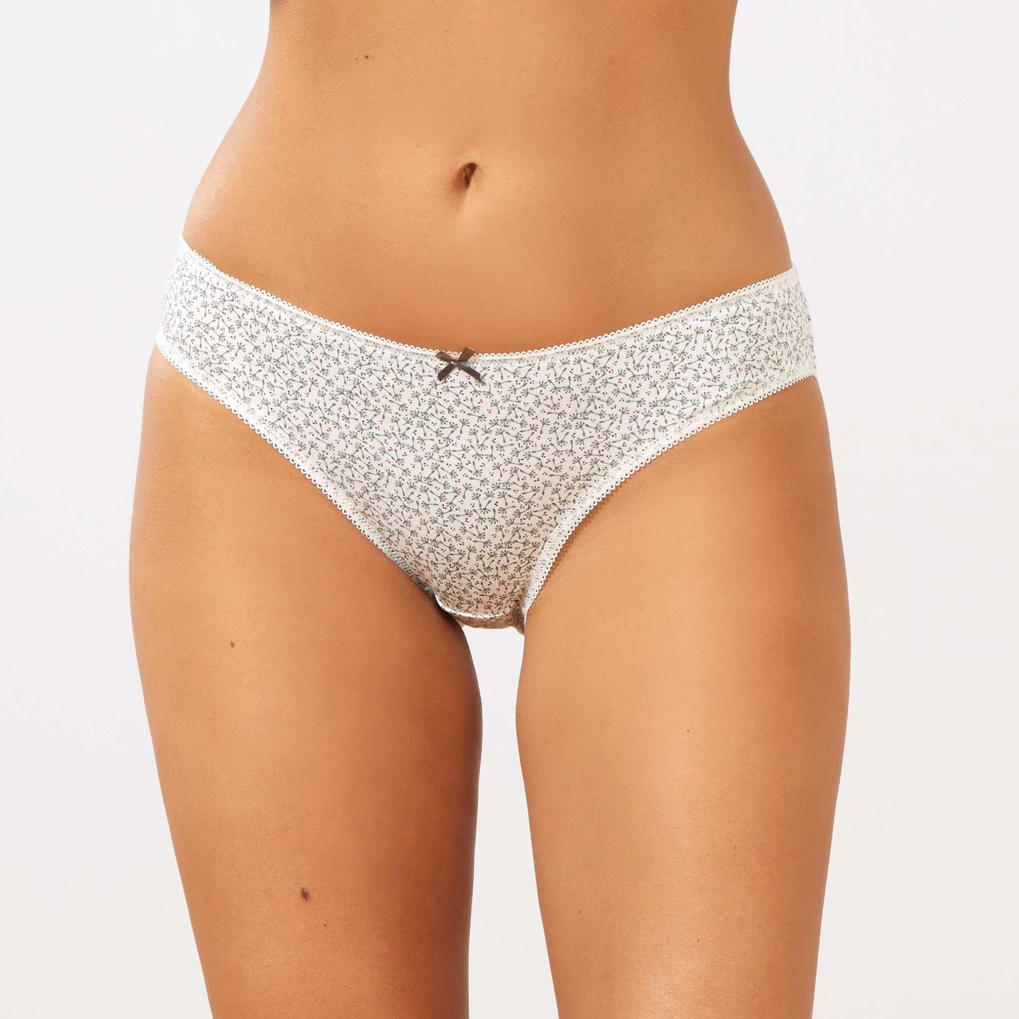 Lot de 3 culottes kaki/blanc