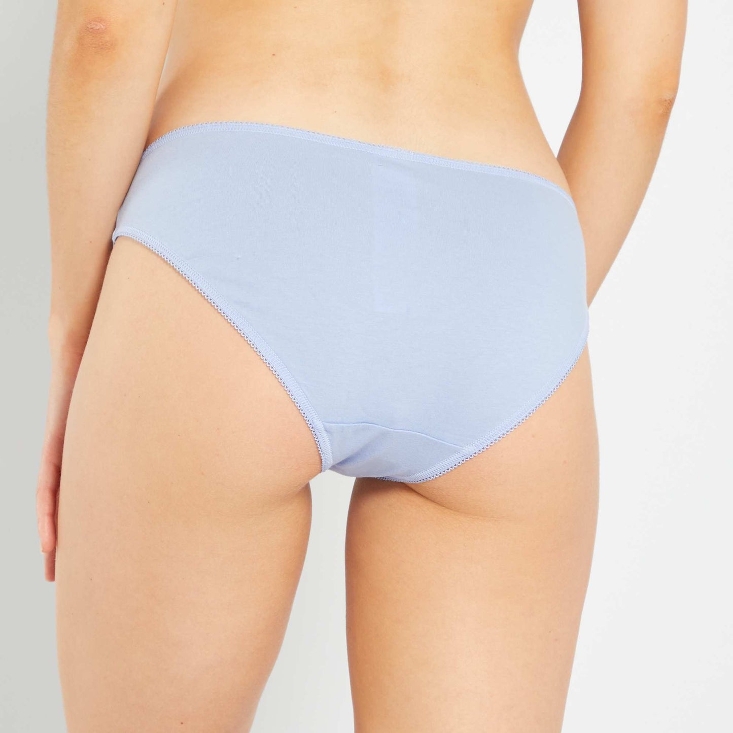 Lot de 3 culottes bleu/blanc/rose pois