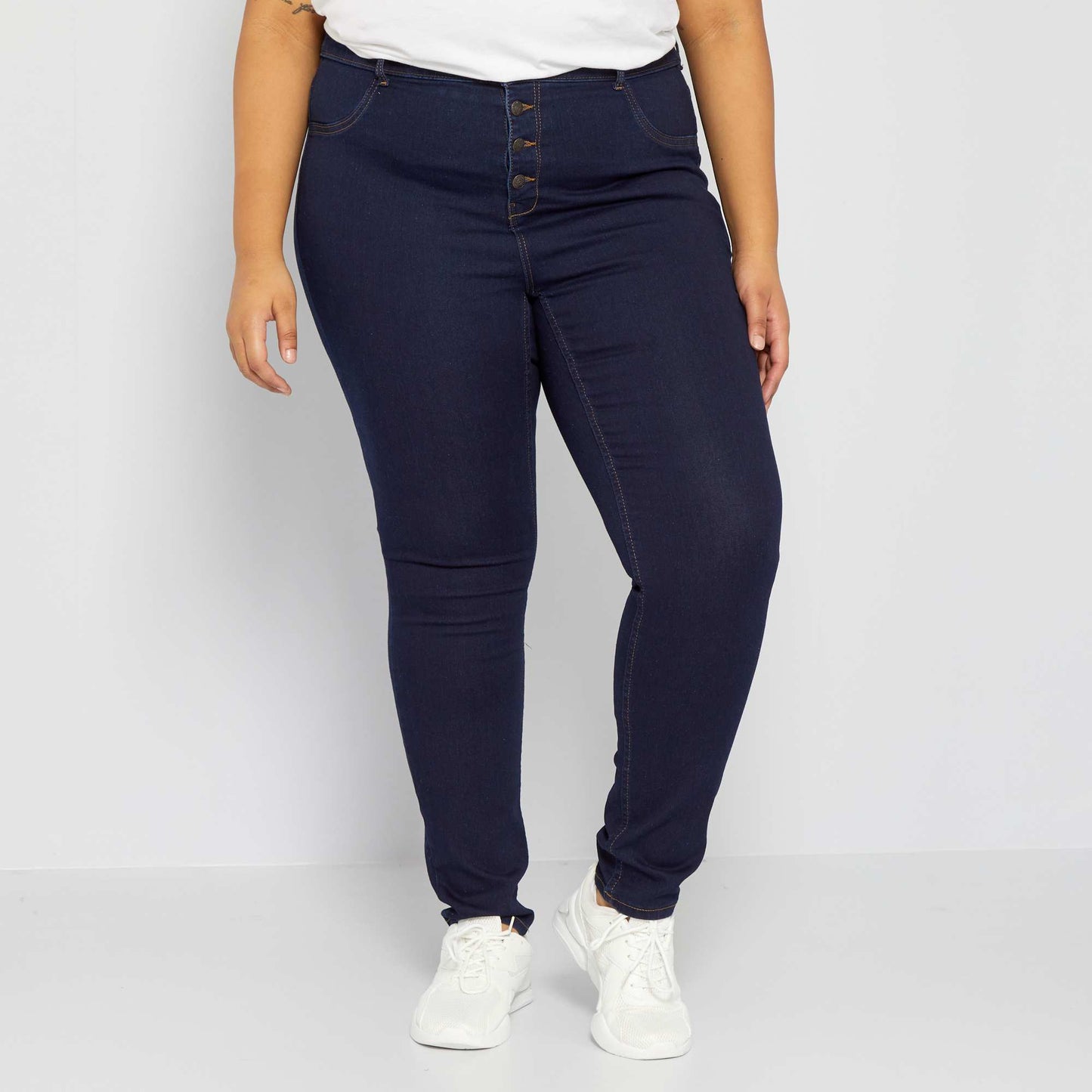 Jean skinny taille haute co-con u Brut