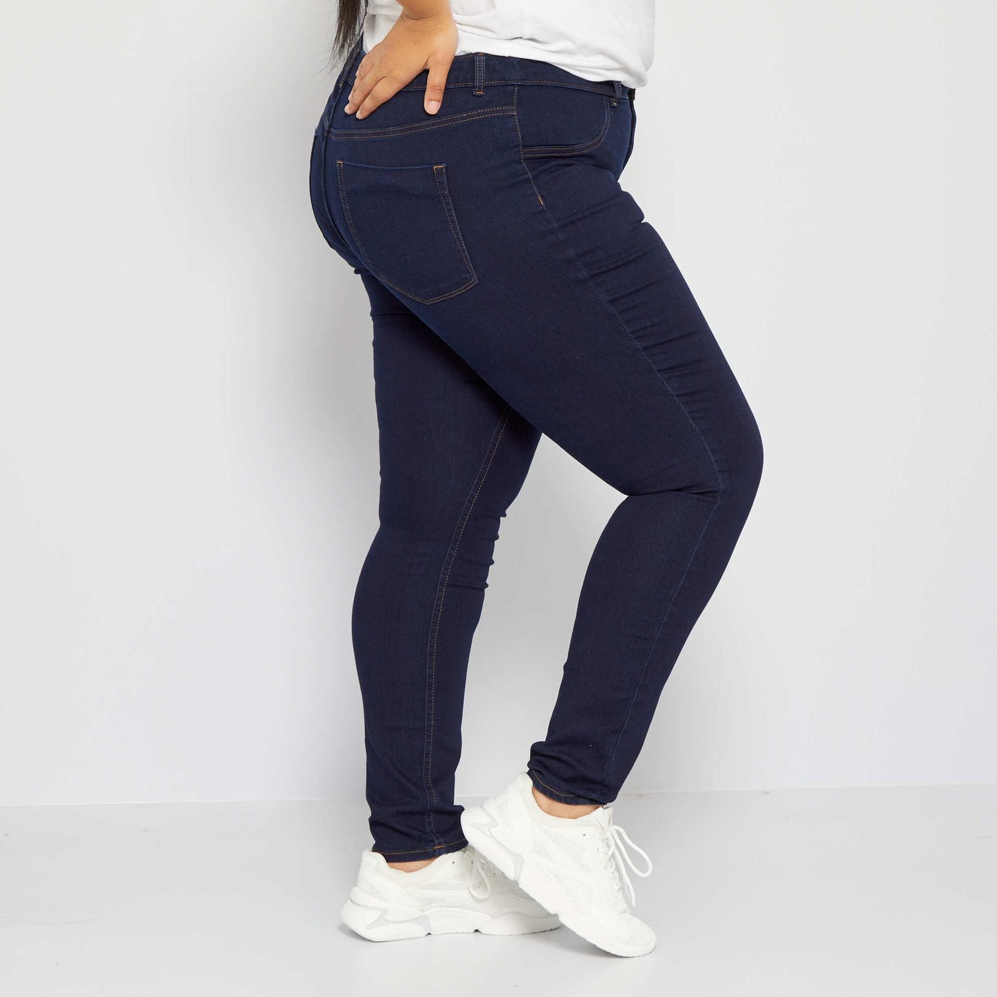 Jean skinny taille haute co-con u Brut