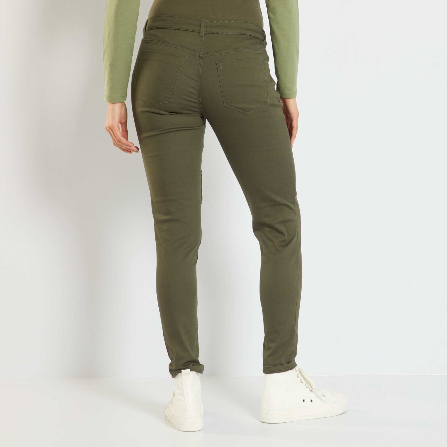 Pantalon skinny grossesse Kaki