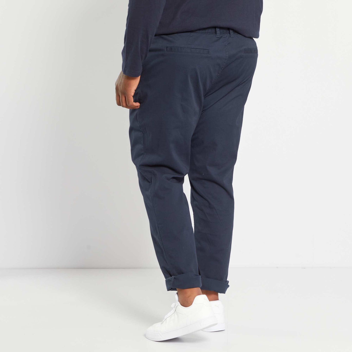 Chino slim L32 bleu marine