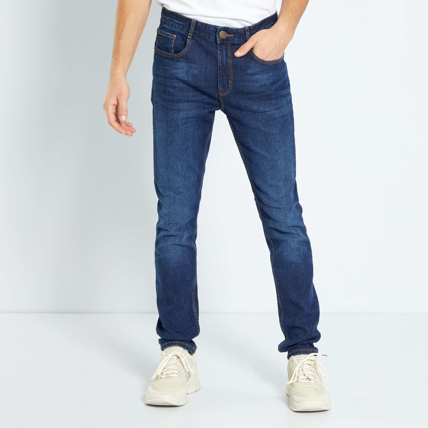 Jean slim stretch 5 poches brut