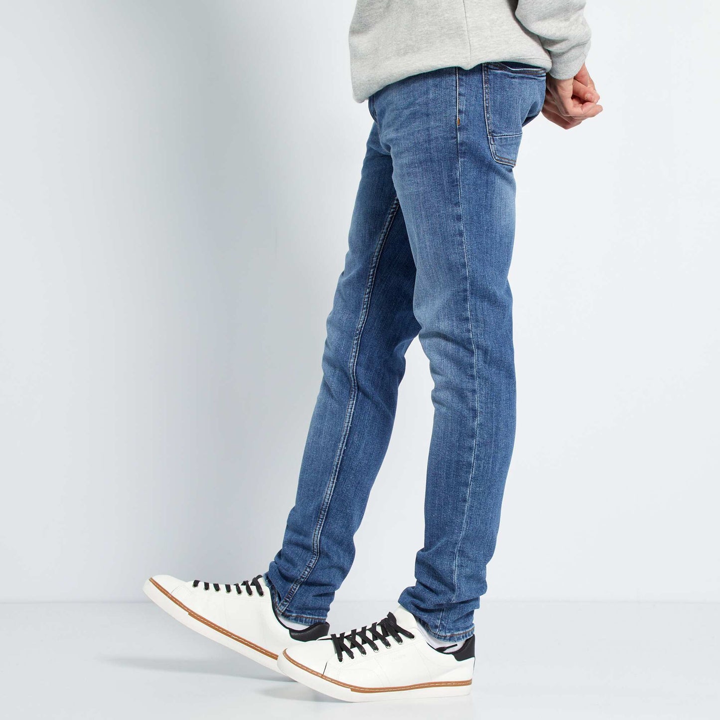 Jean slim stretch 5 poches stone