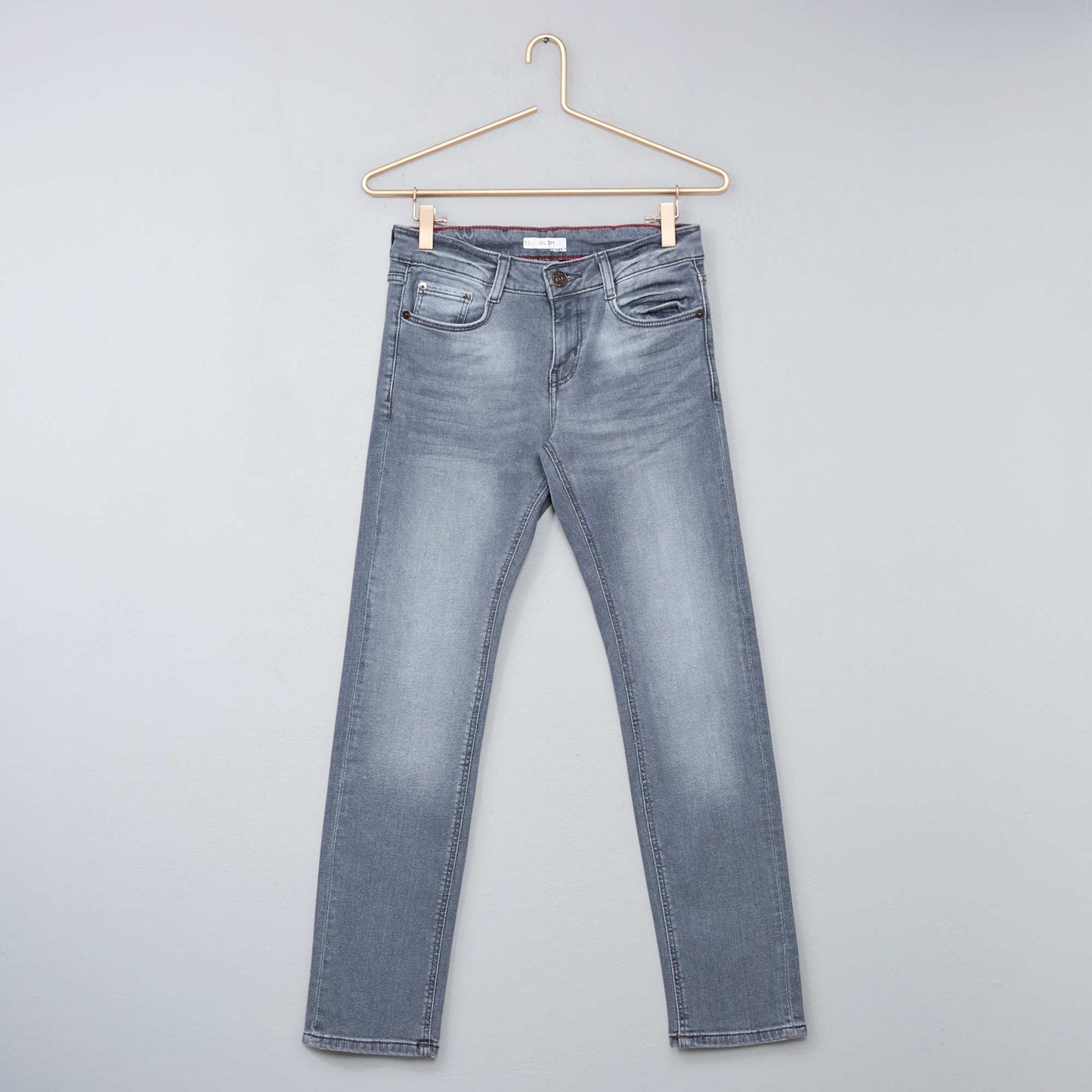 Jean slim stretch 5 poches Gris