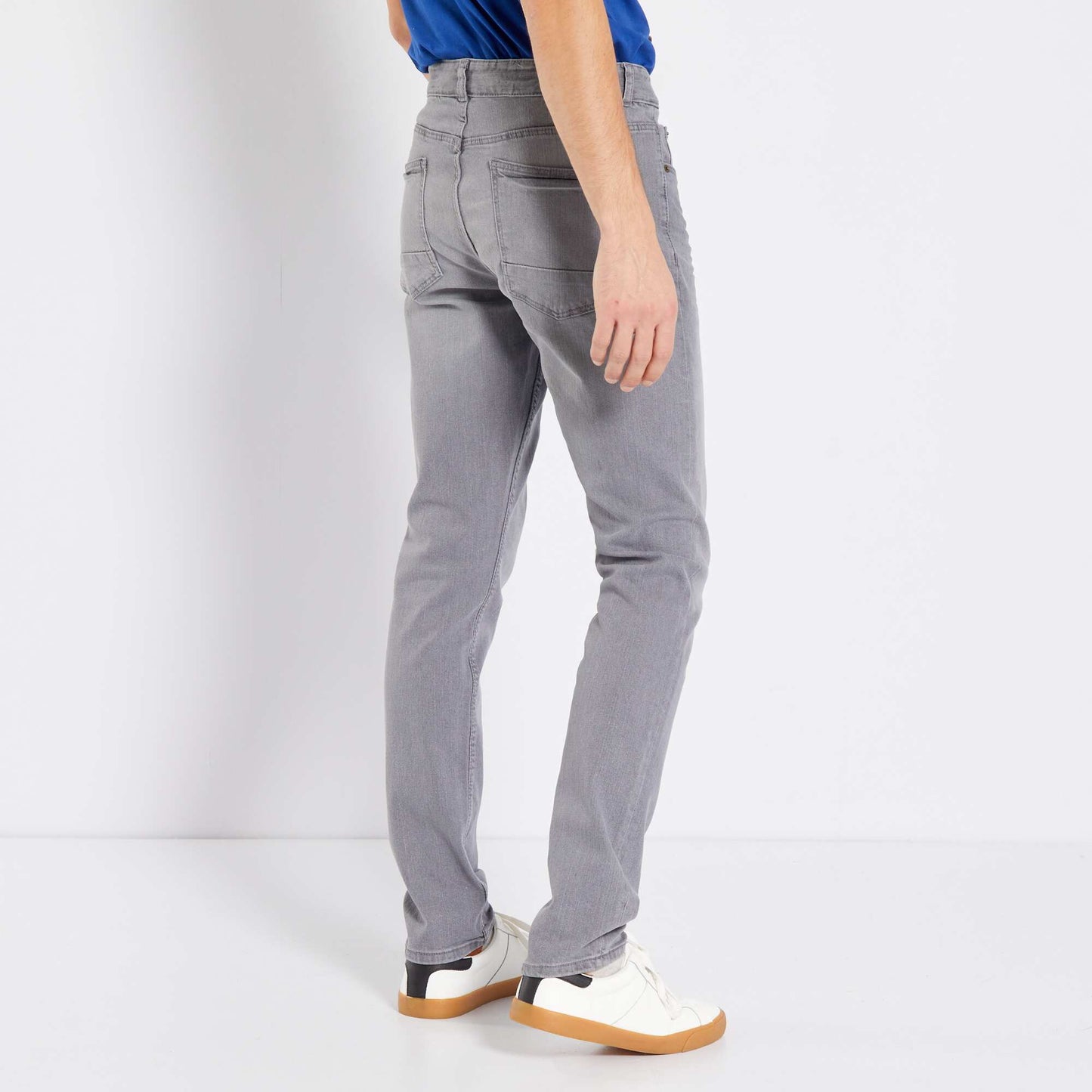 Jean slim stretch 5 poches Gris