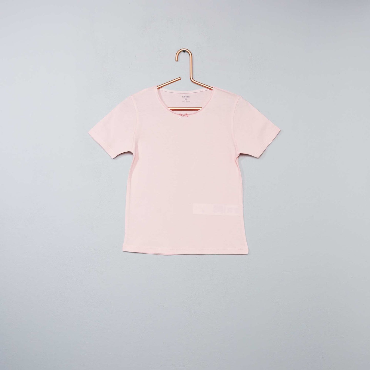 Lot de 3 maillots de corps en coton blanc/rose