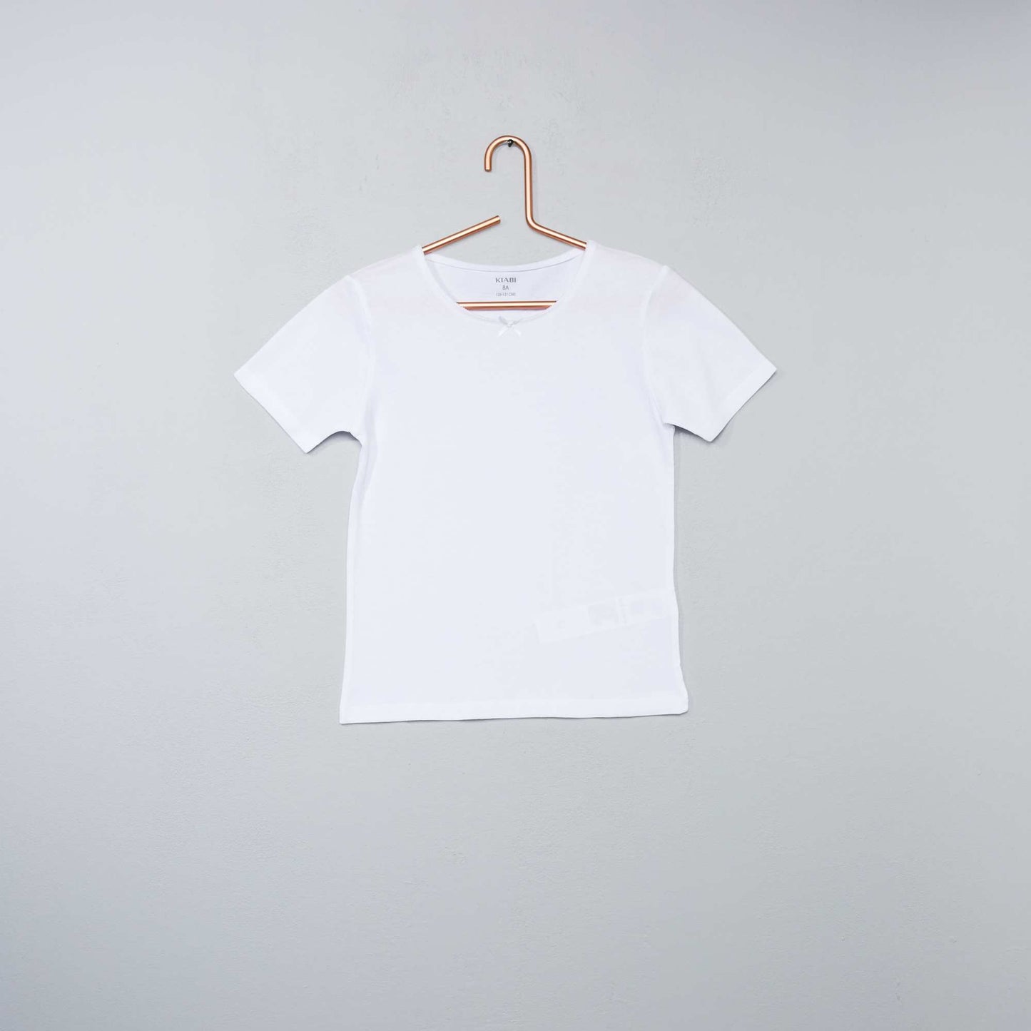 Lot de 3 maillots de corps en coton blanc/rose