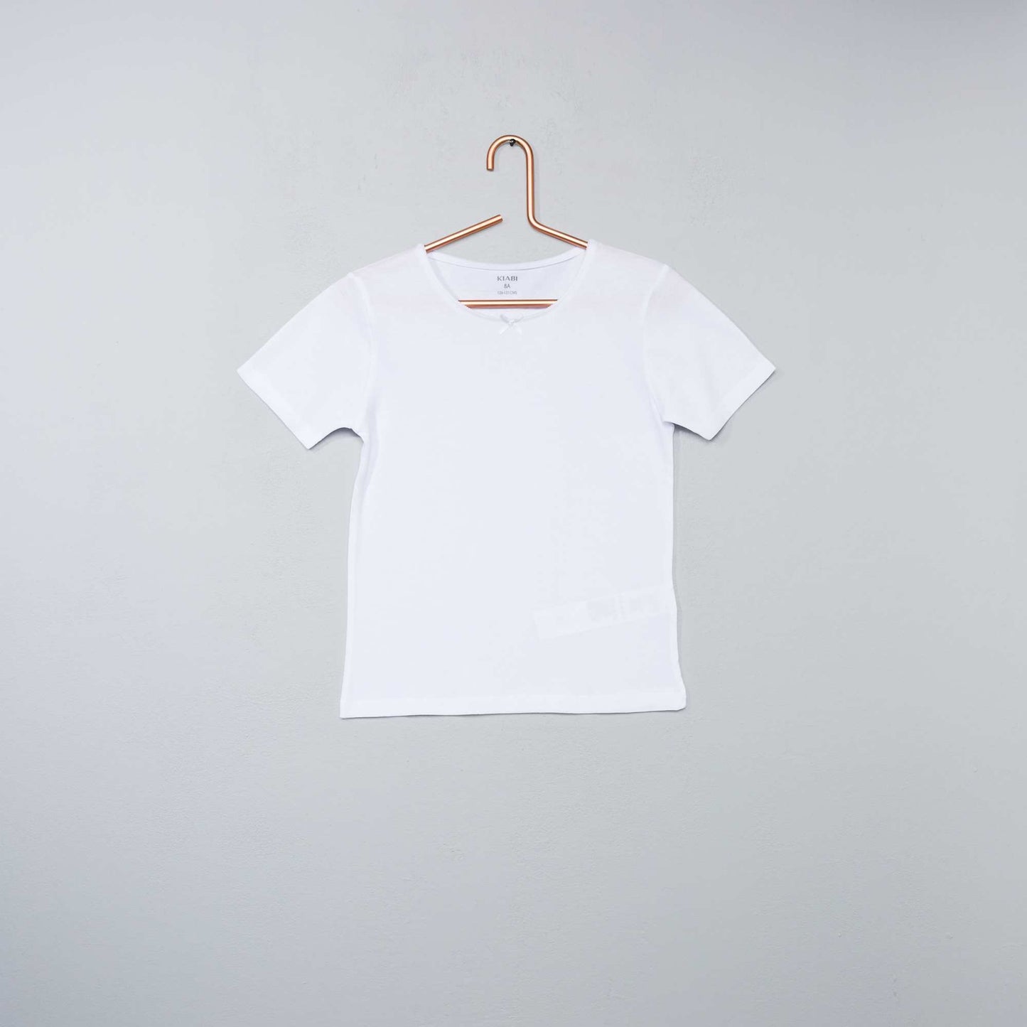 Lot de 3 maillots de corps en coton blanc/rose