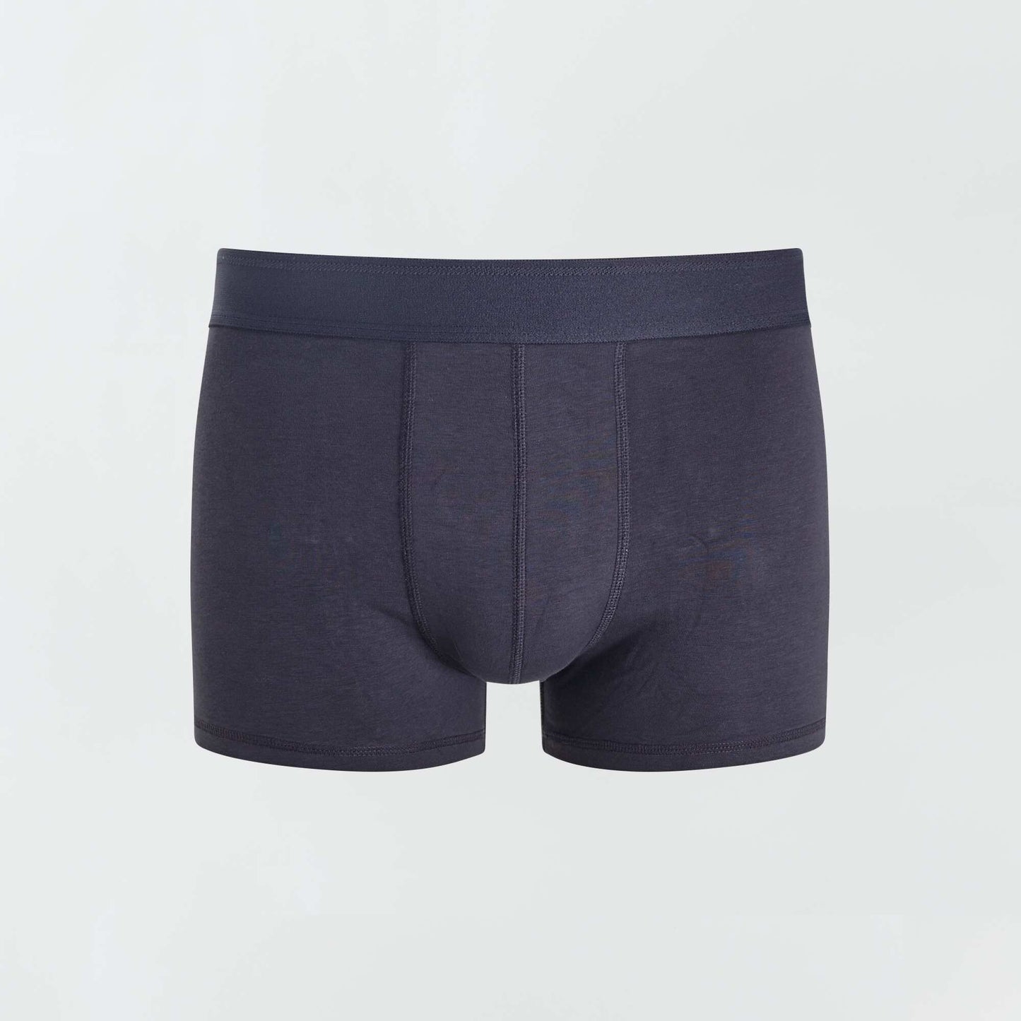 Lot de 3 boxers unis marron/gris/bleu