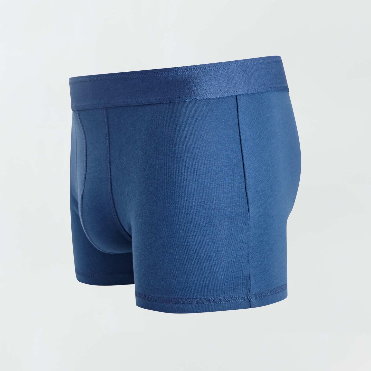 Lot de 3 boxers unis marron/gris/bleu