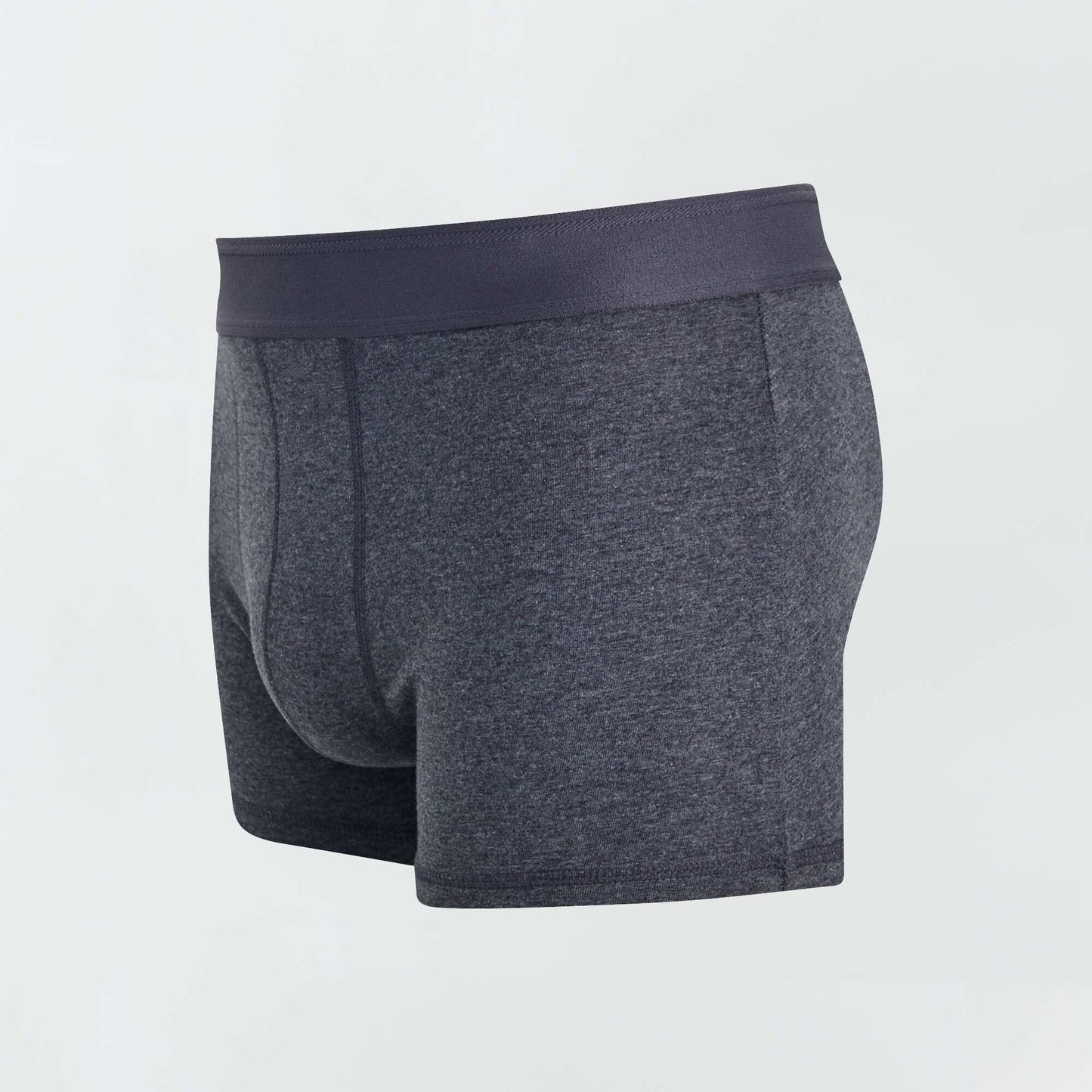 Lot de 3 boxers unis Gris fonc