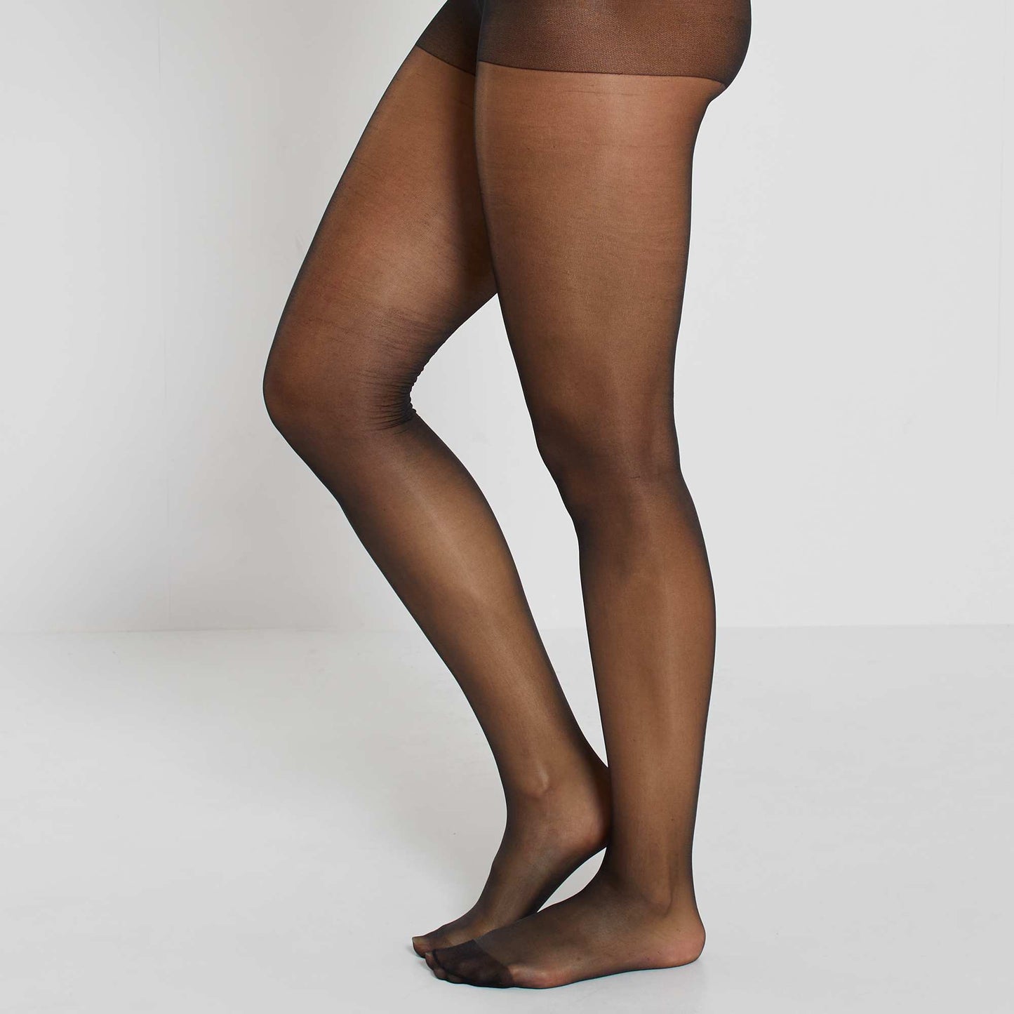 Lot 2 paires de collants 20D noir