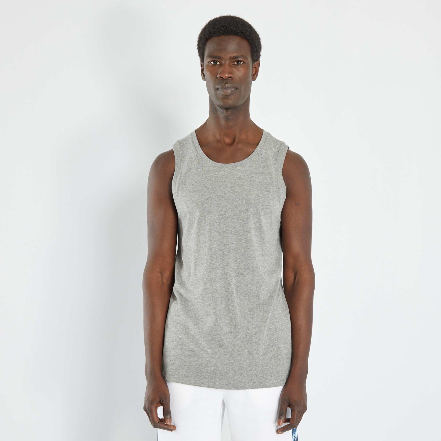 D bardeur nuit en jersey uni Gris
