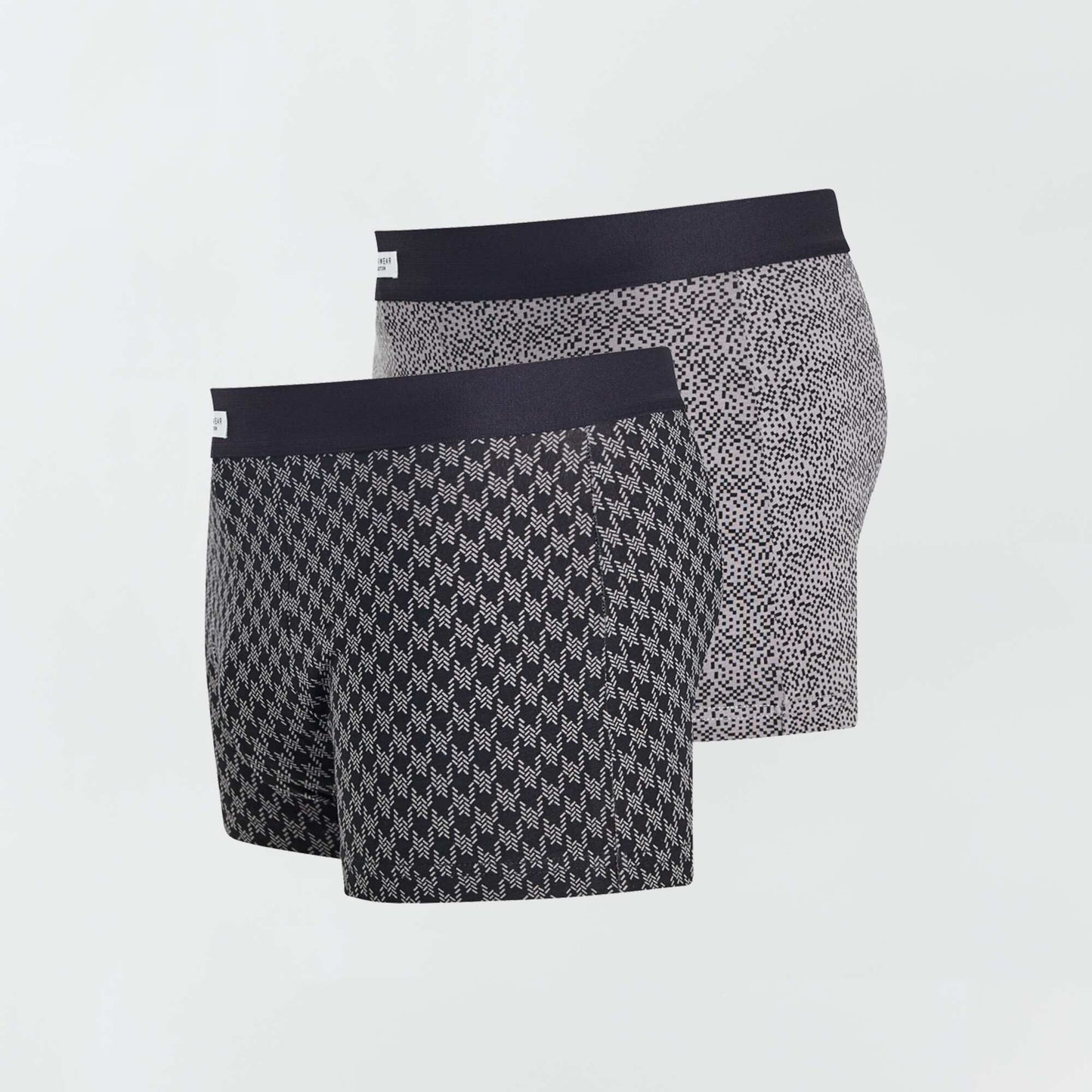 Lot 3 boxers stretch Noir /gris