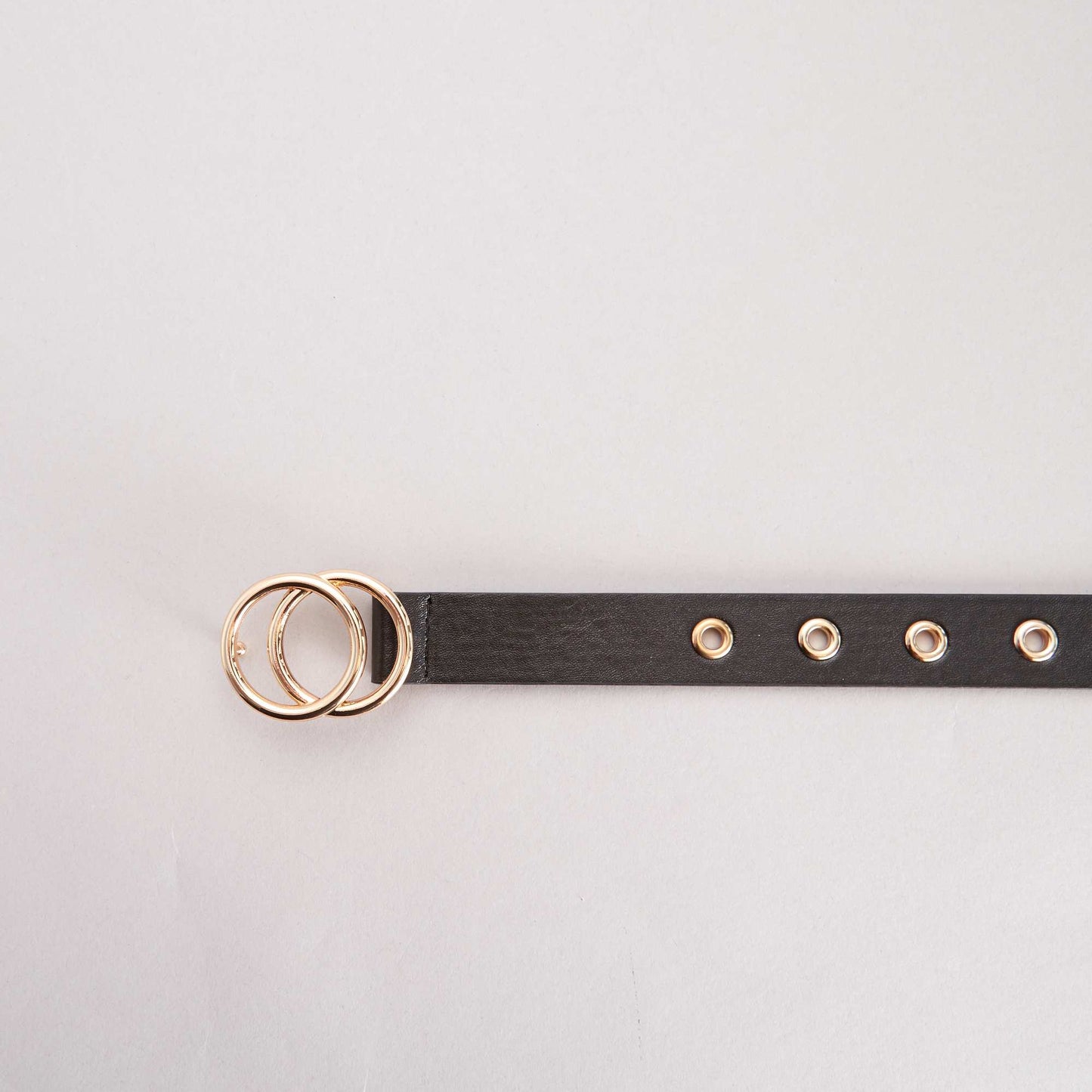 Ceinture double boucle noir