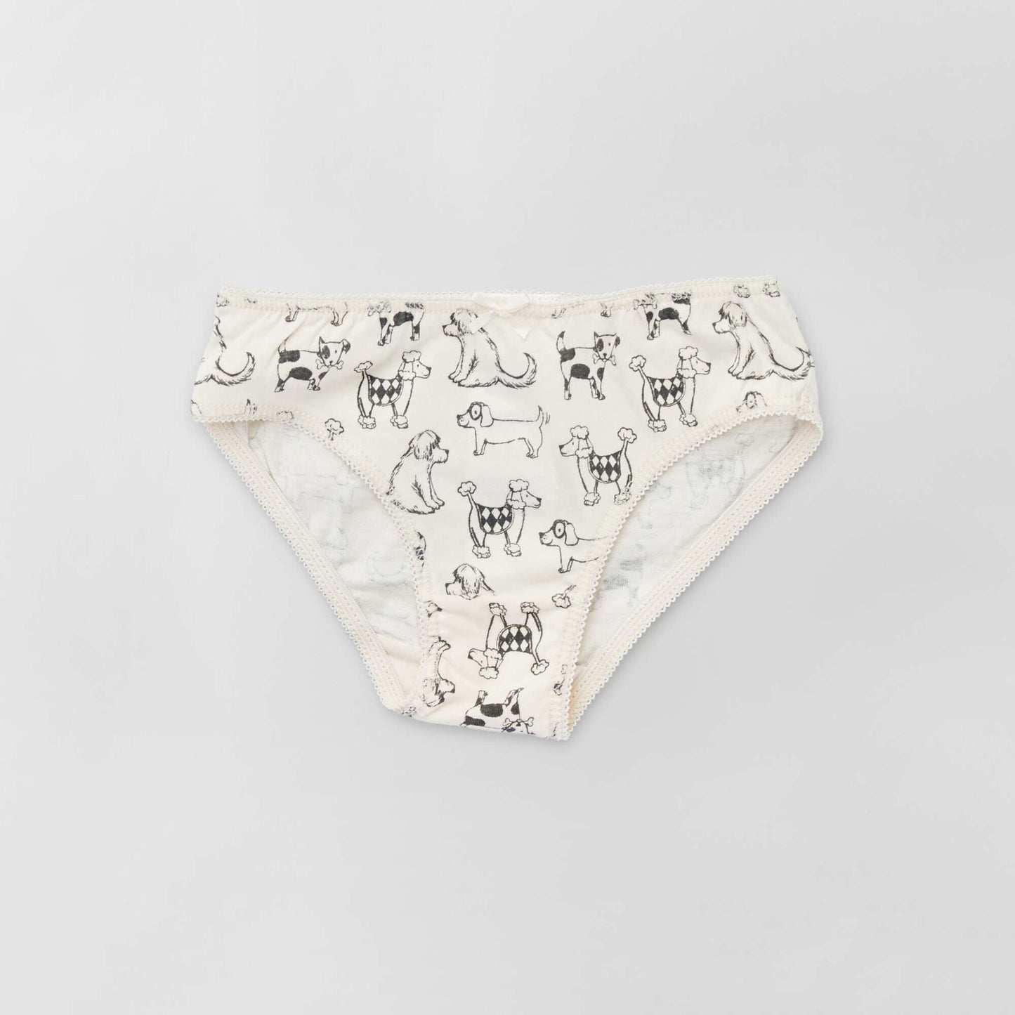 Culottes en jersey avec n ud fantaisie - Lot de 4 Beige