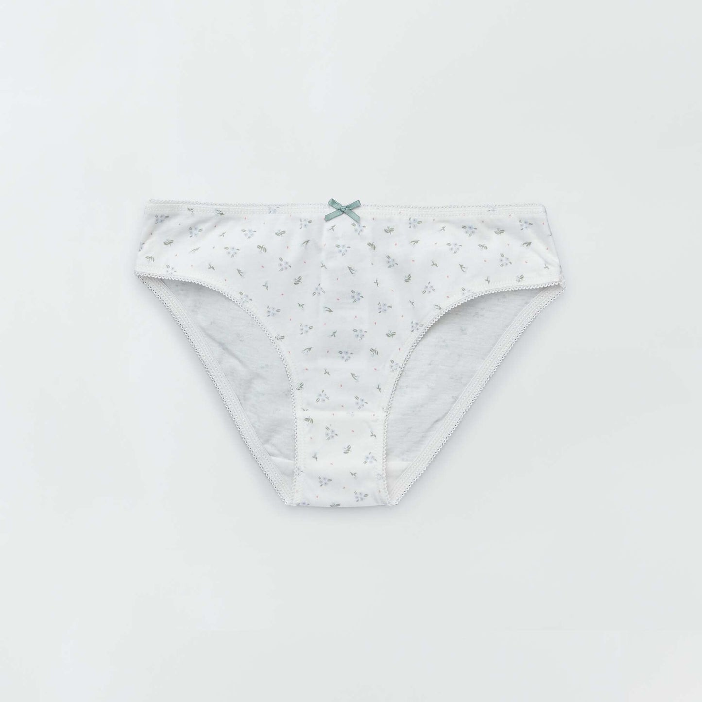 Culottes en jersey avec n ud fantaisie - Lot de 4 Blanc/vert