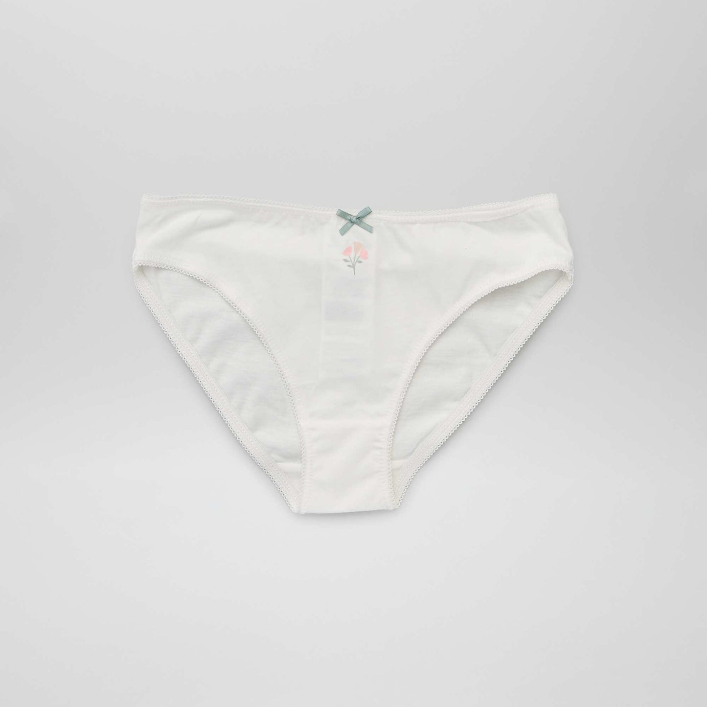 Culottes en jersey avec n ud fantaisie - Lot de 4 Rose/blanc