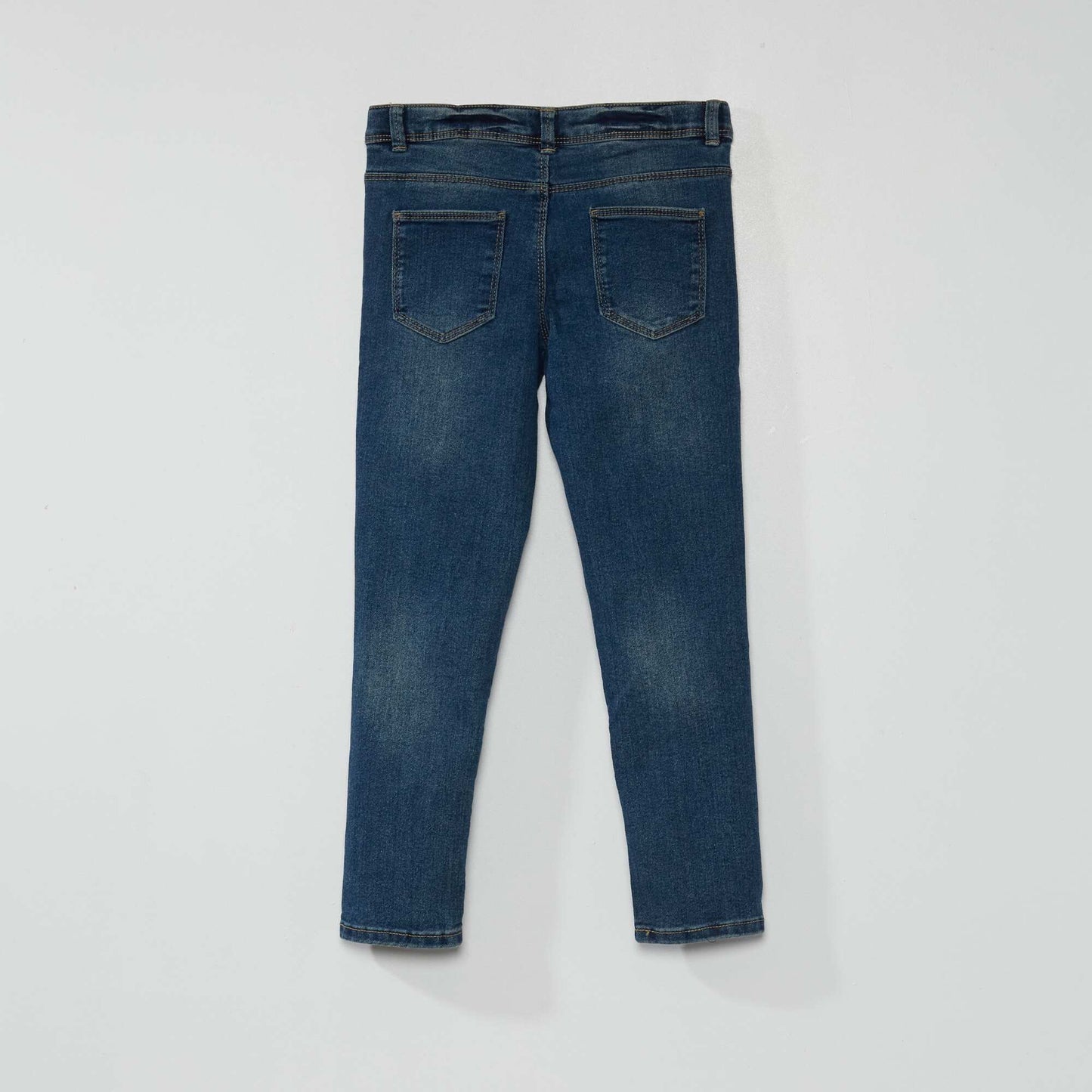 Jean slim taille ajustable brut