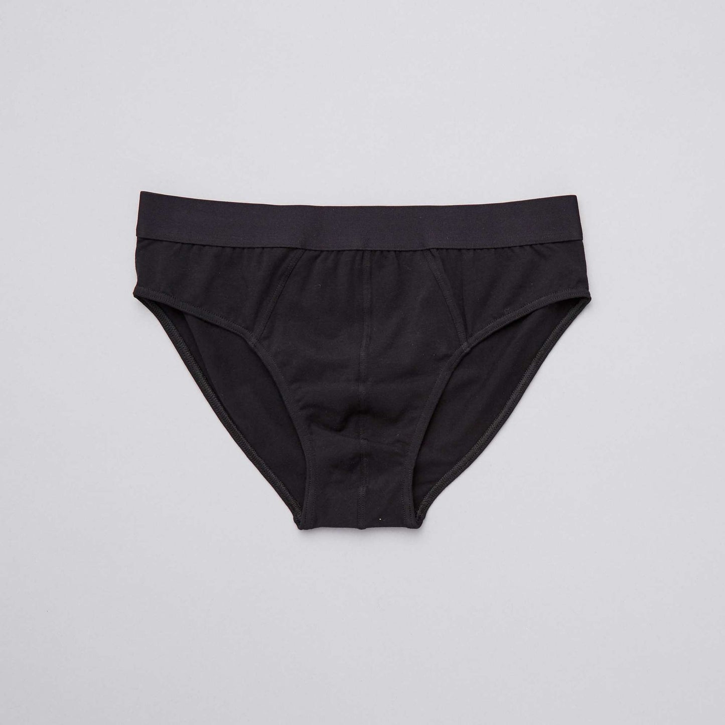 Lot de 3 slips unis en coton noir