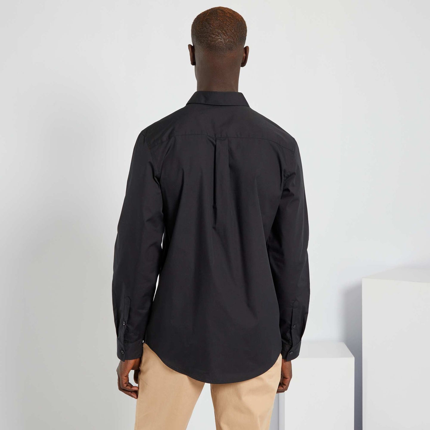 Chemise droite noir