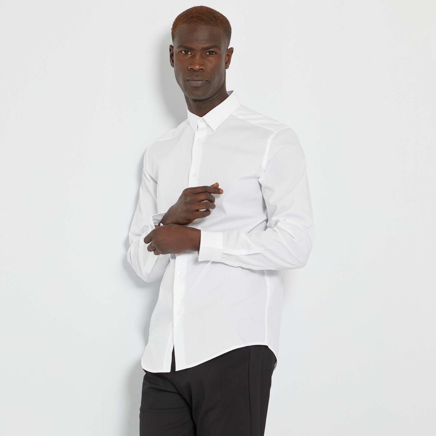 Chemise droite blanche blanc